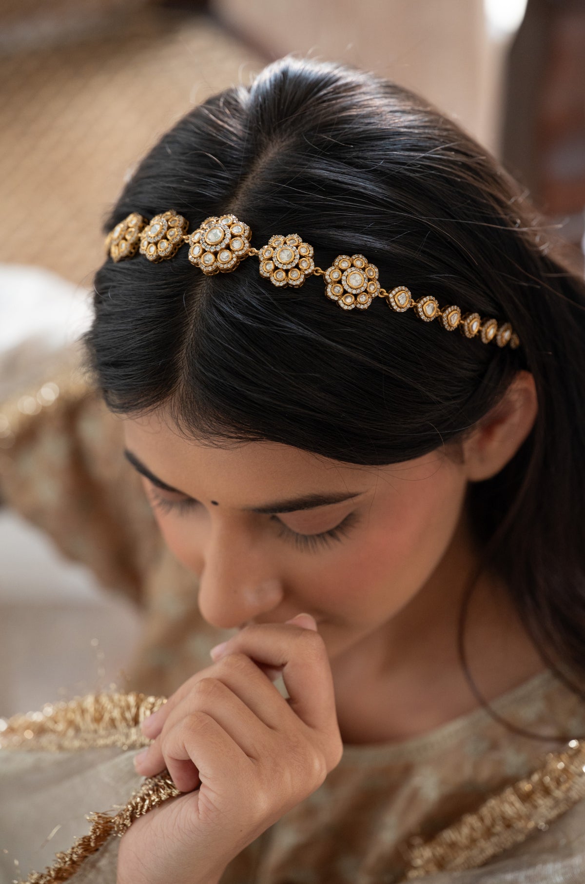 Zaida Floral Polki Headband