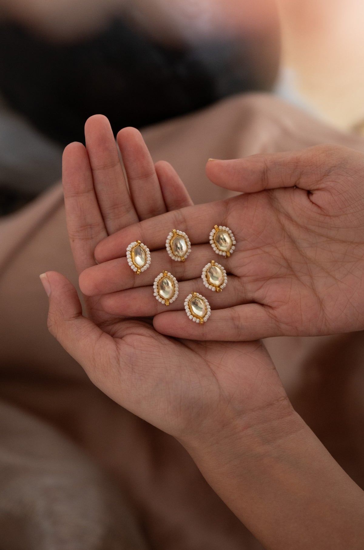 Yayati Kundan Braid Pins - Set of 6