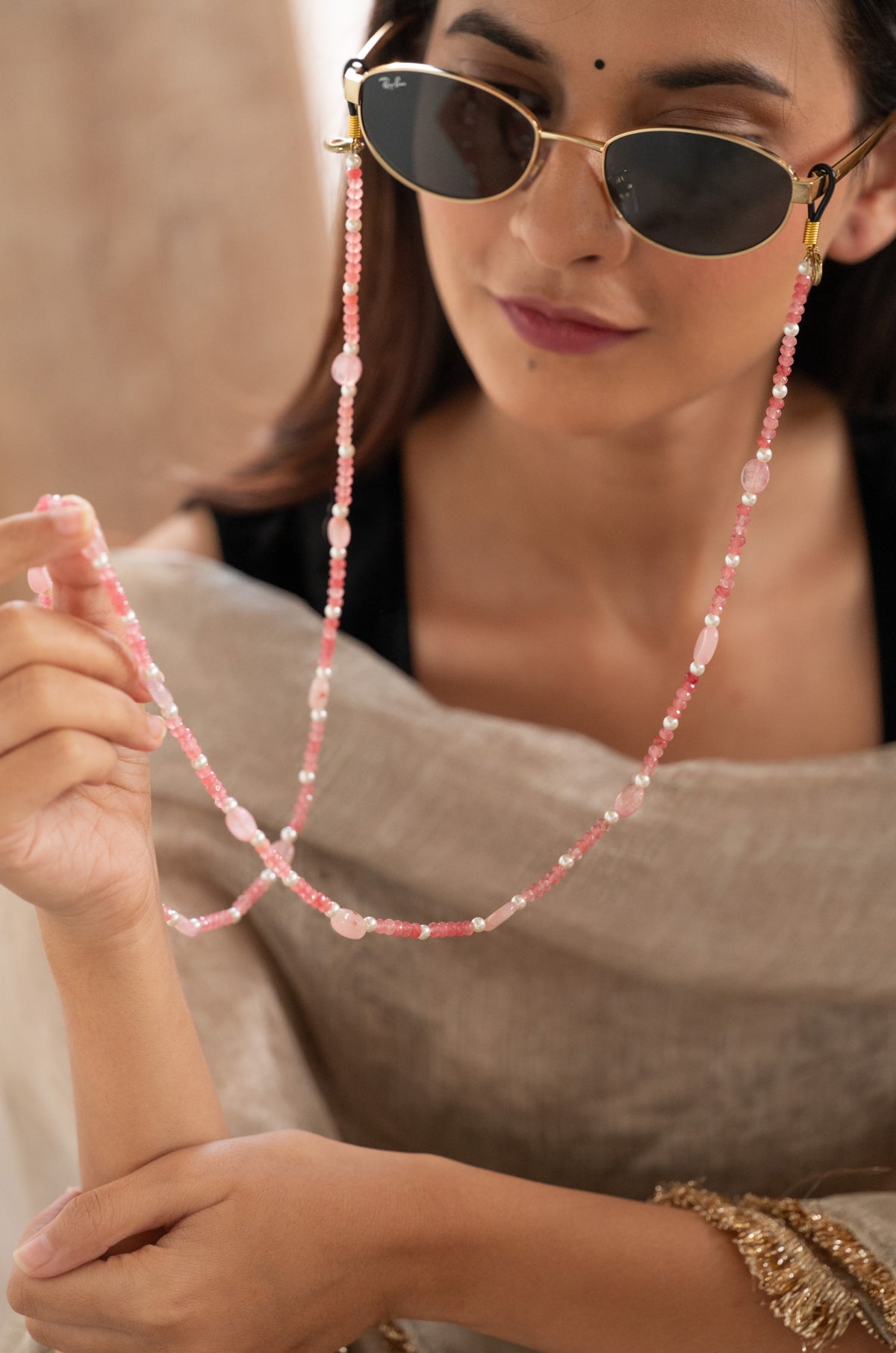 Riddhi Pink Eyewear Sling