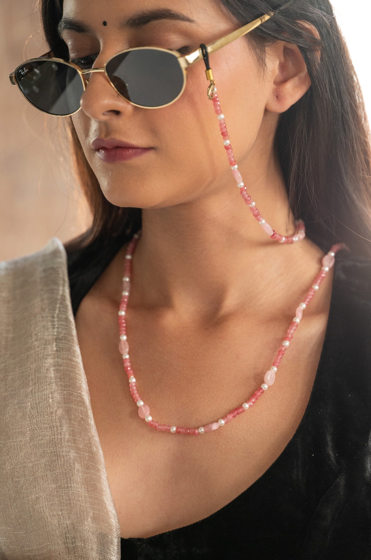 Riddhi Pink Eyewear Sling
