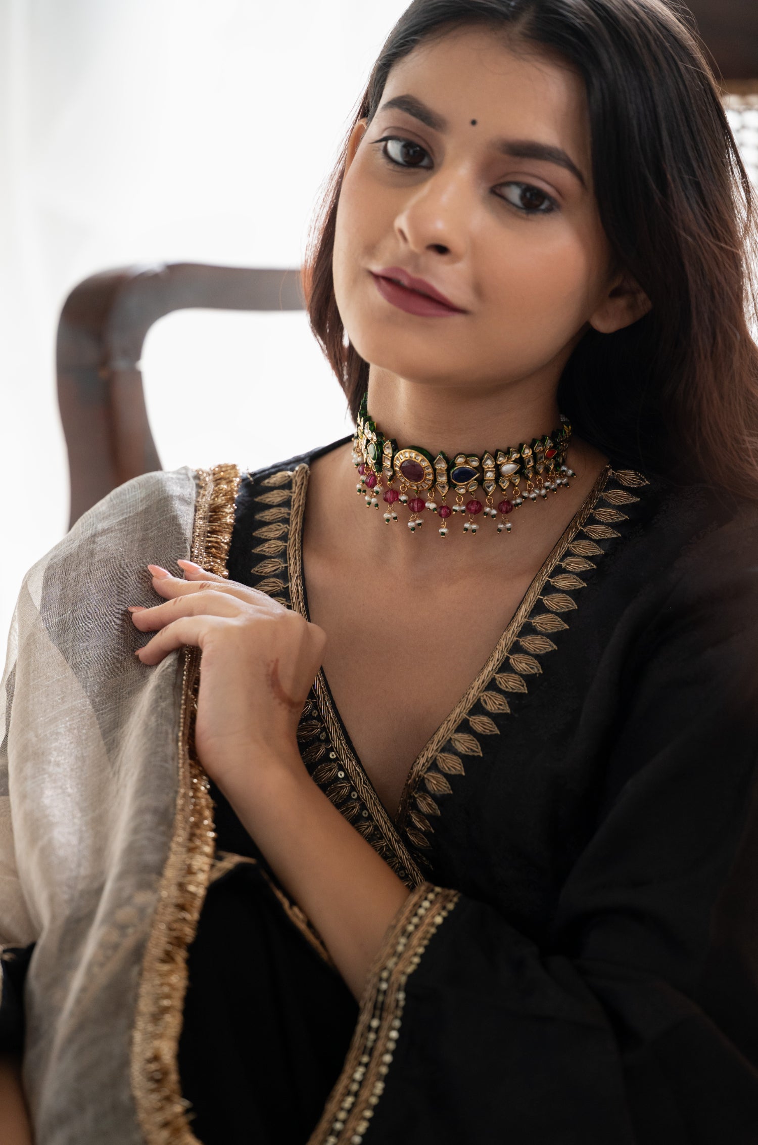Umee Navrattan Choker Necklace