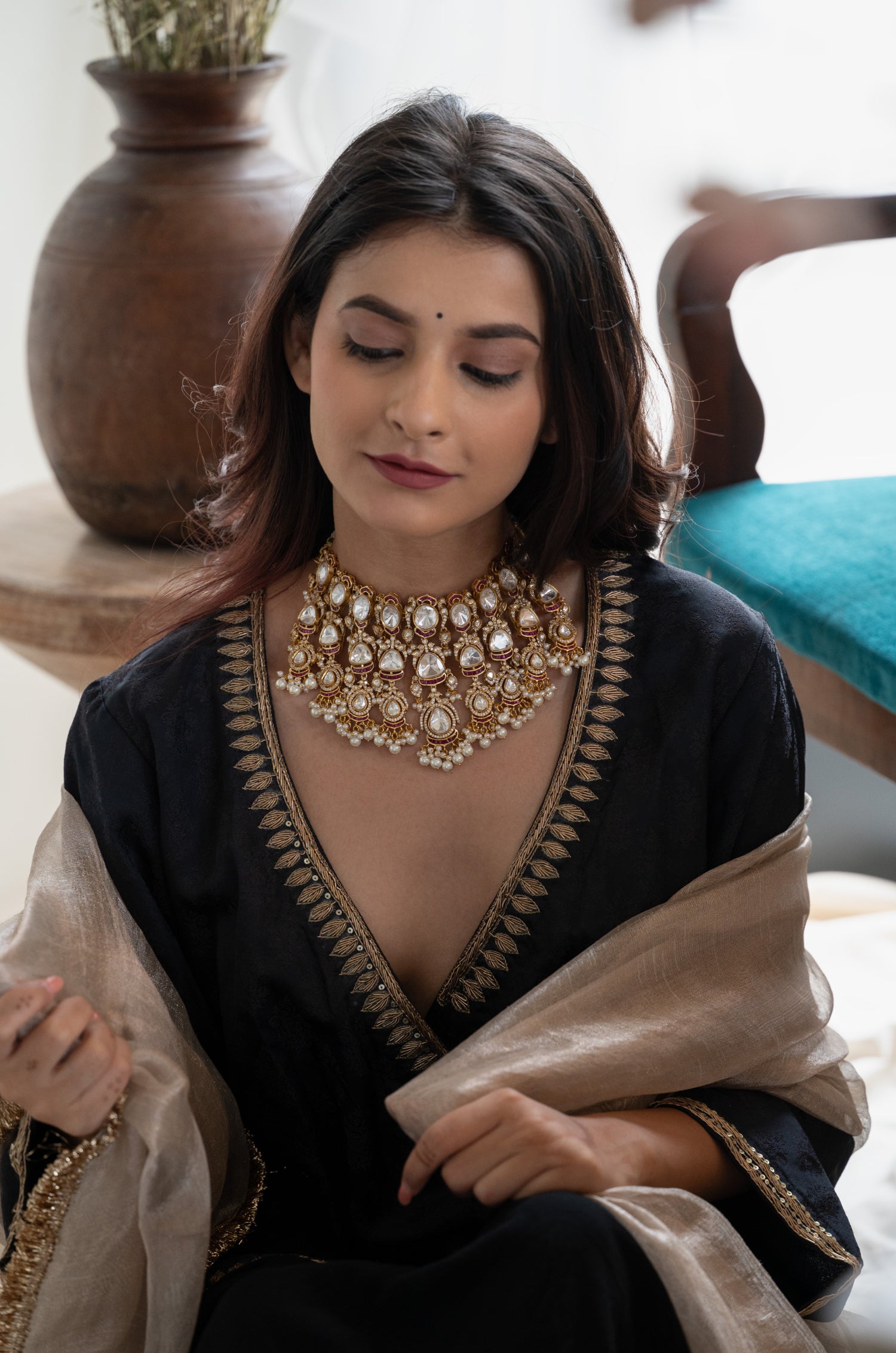 Shifali Polki Necklace Set