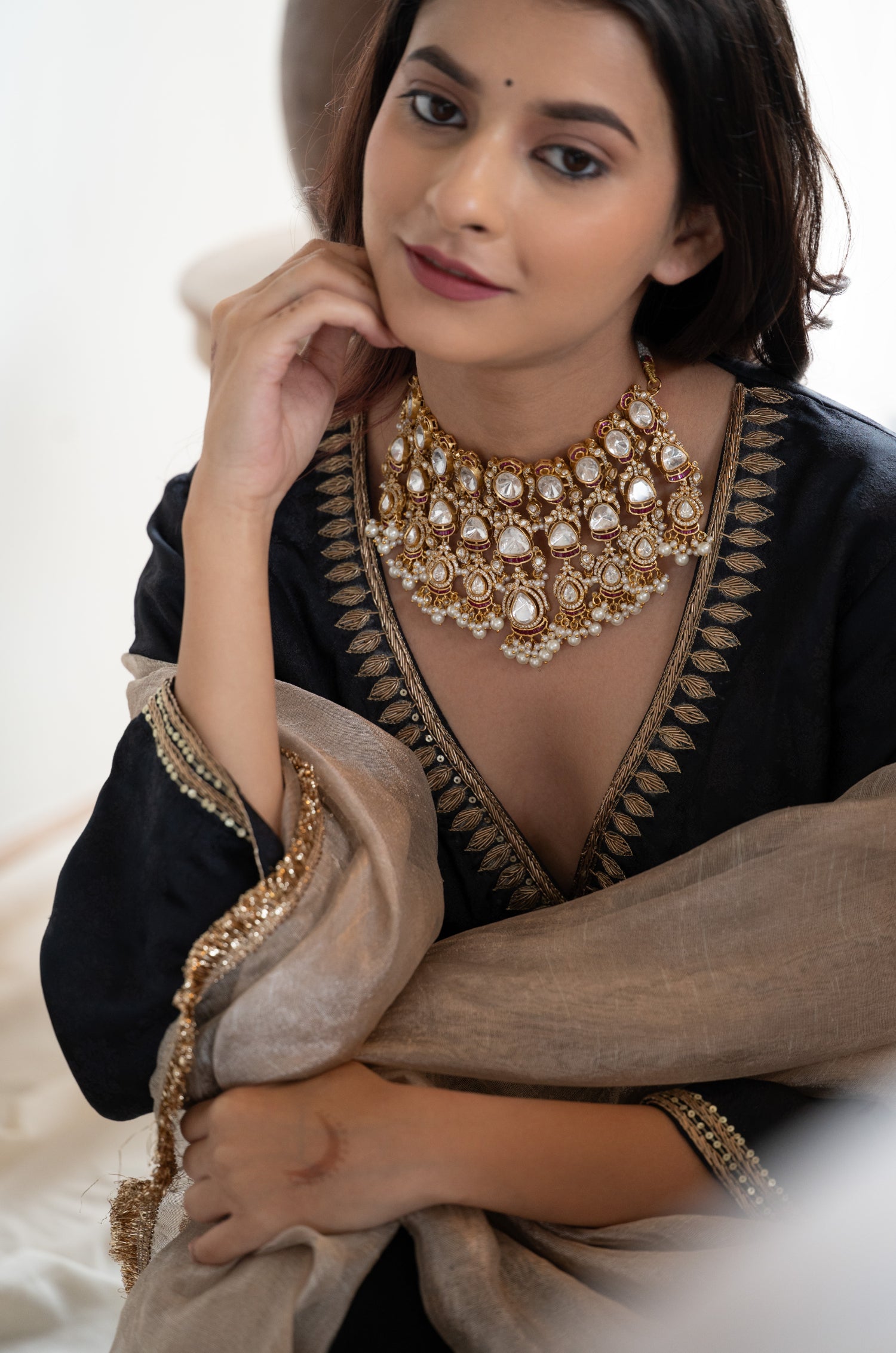 Shifali Polki Necklace Set