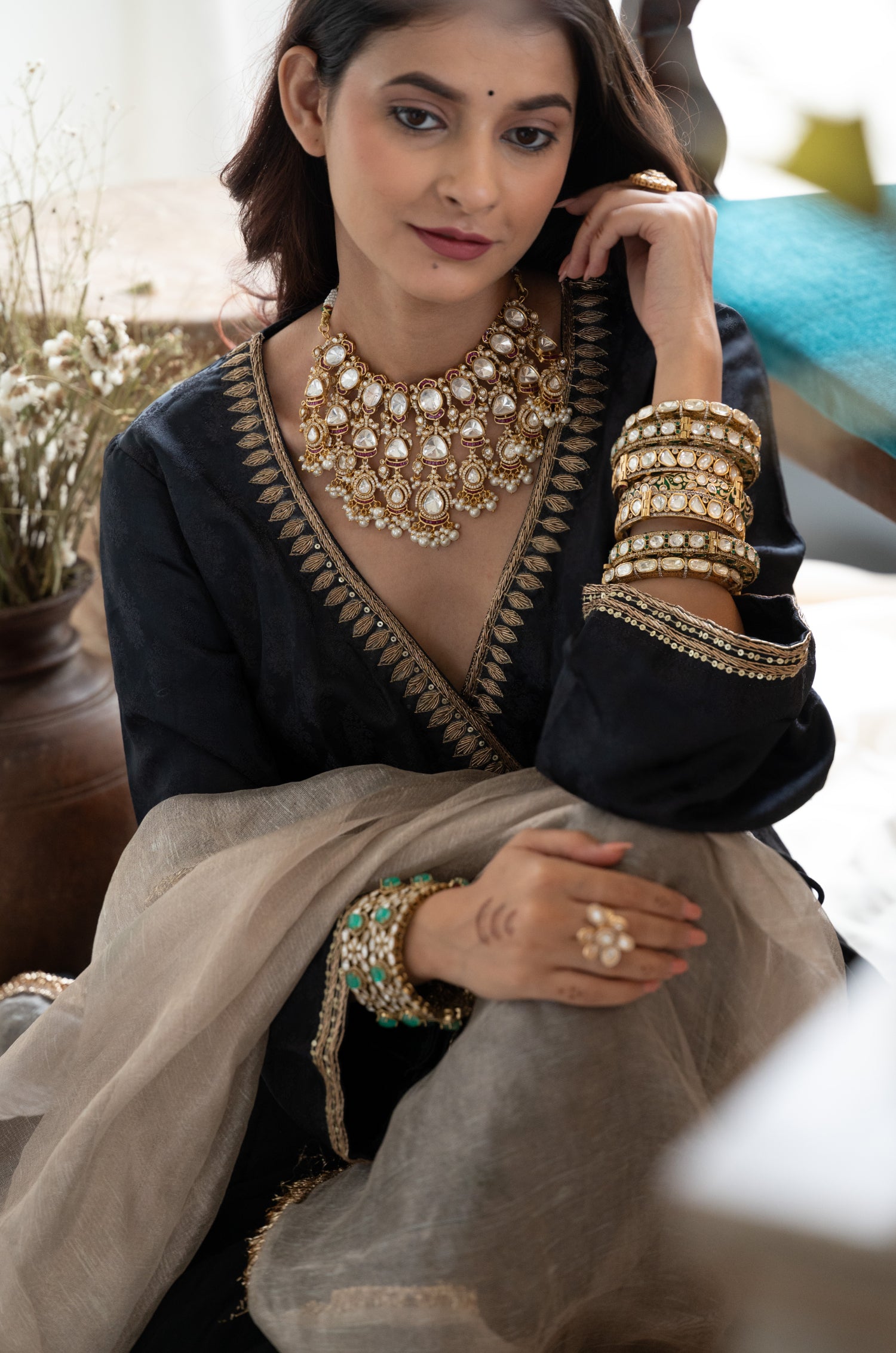 Shifali Polki Necklace Set