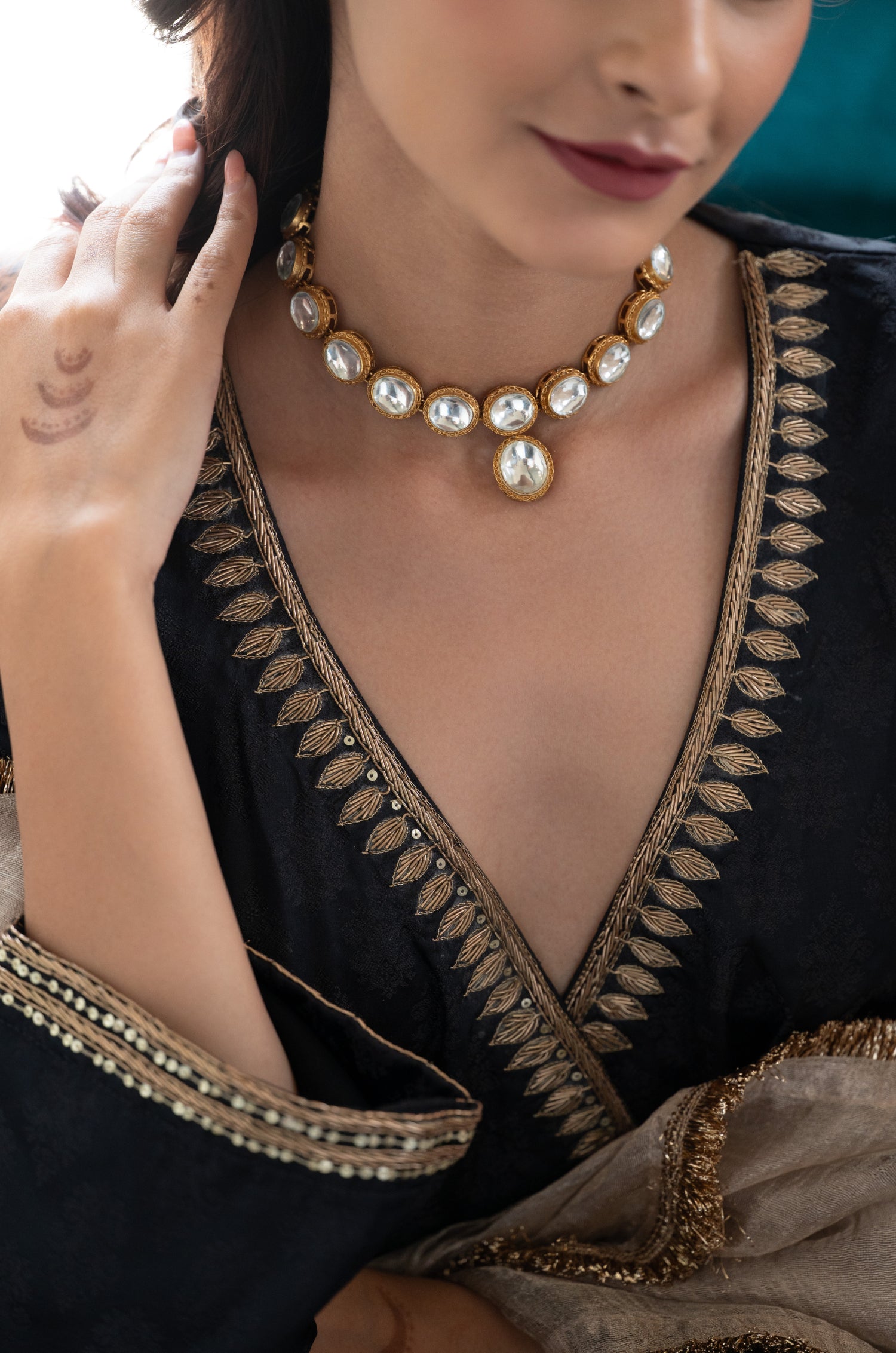 Umaina Polki Necklace Set