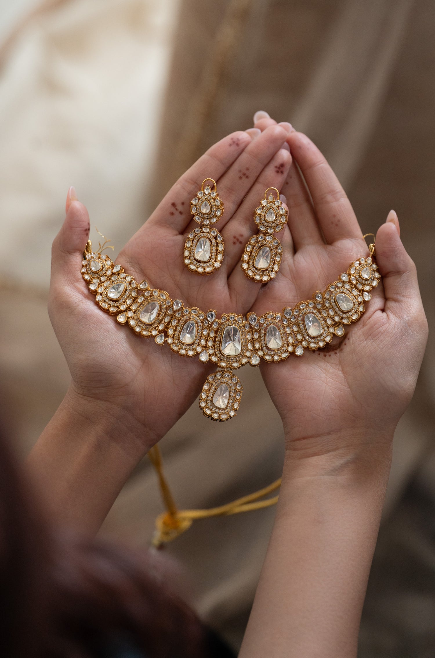 Ruhani Polki Necklace Set