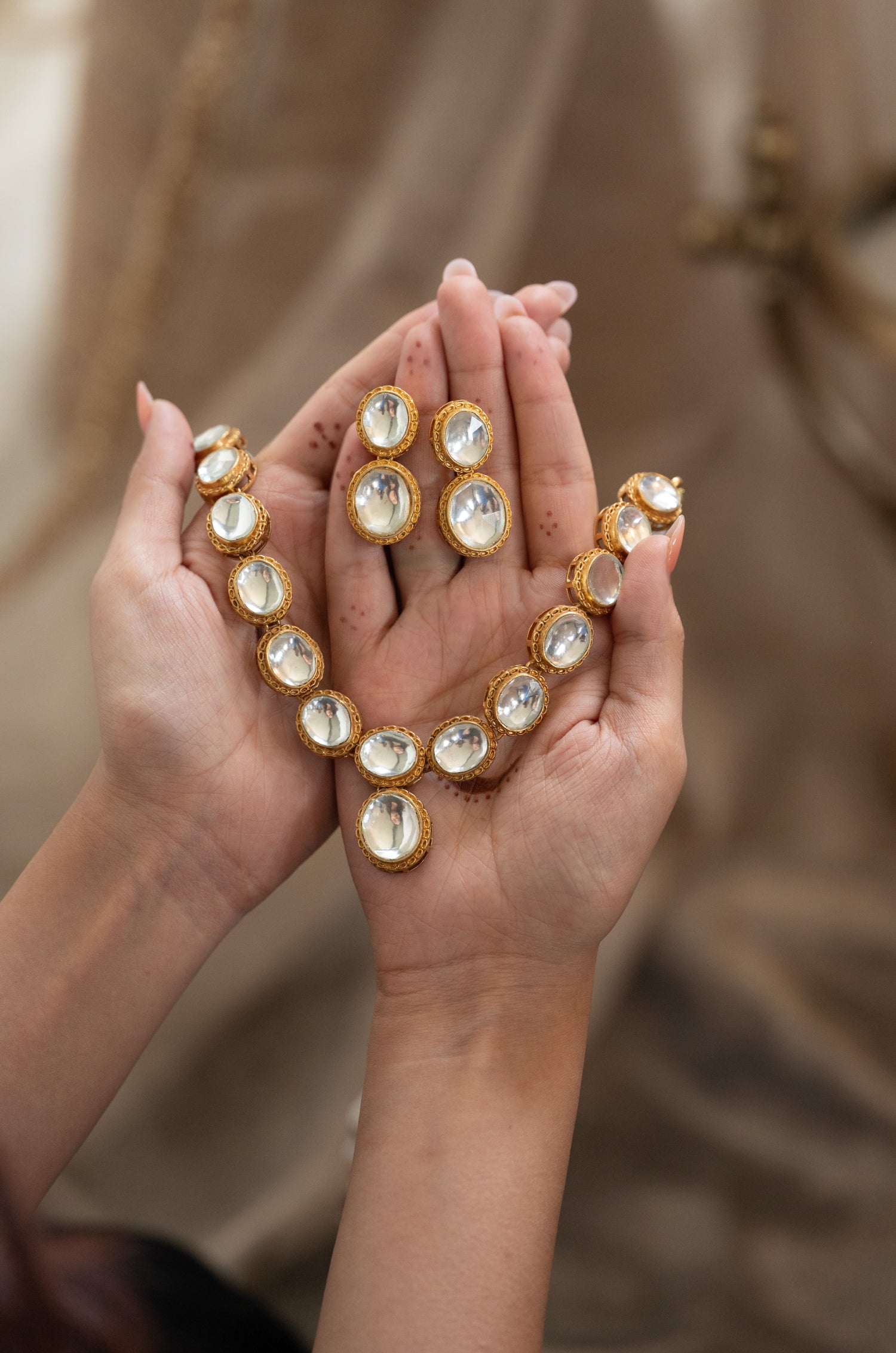 Umaina Polki Necklace Set