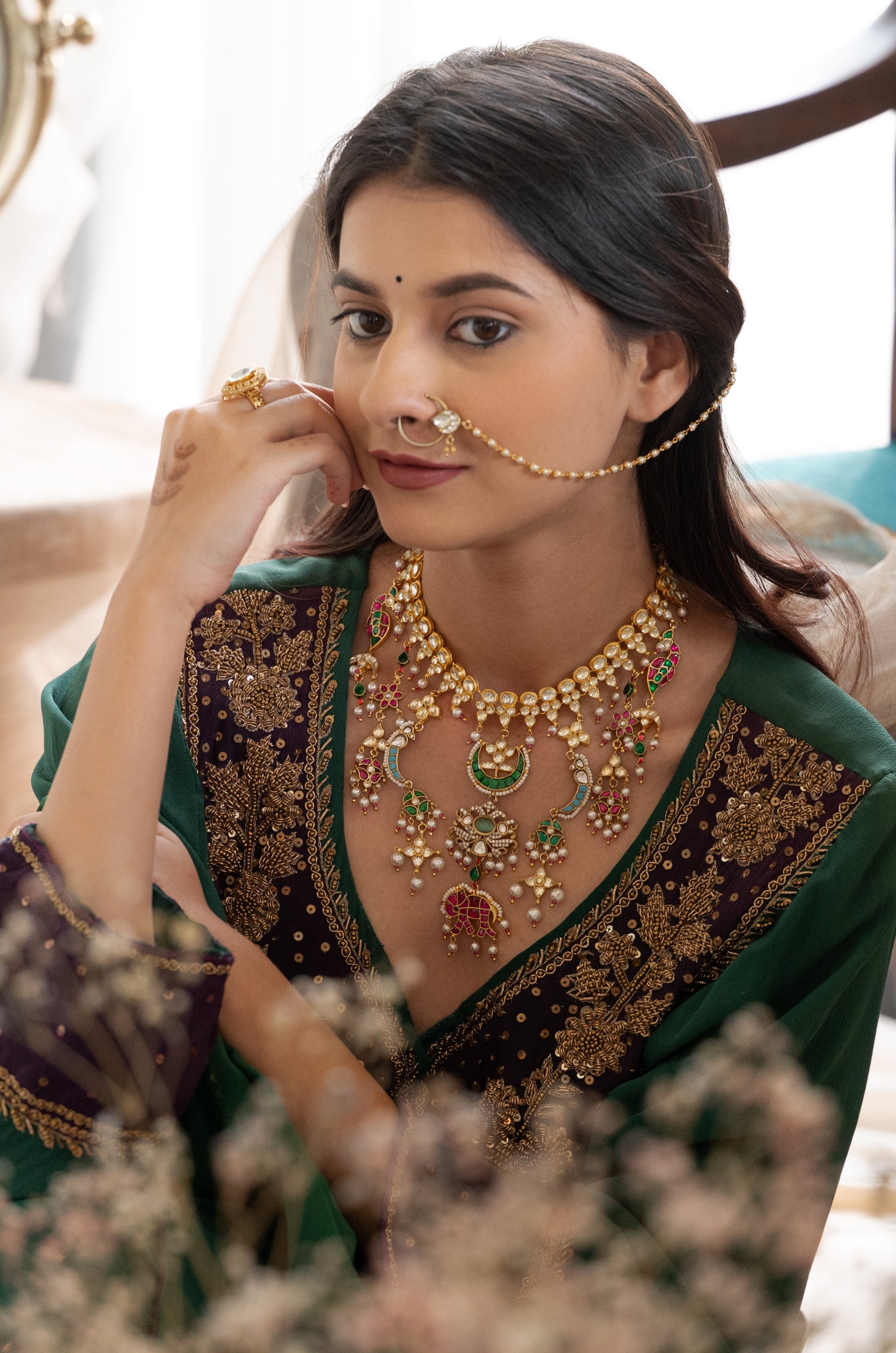 Samina Multicolored Kundan Necklace