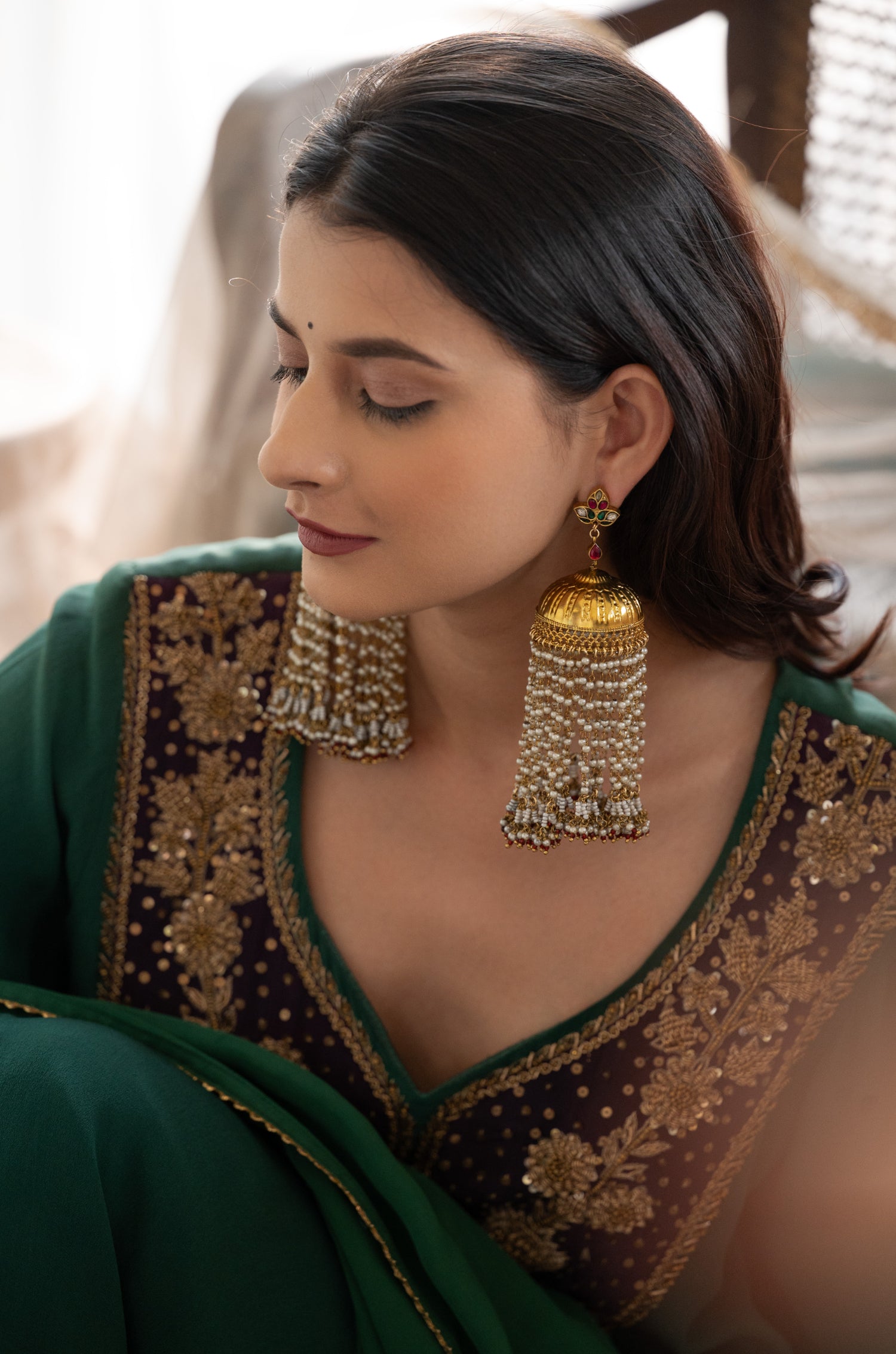 Ira Kalira Jhumka Earrings