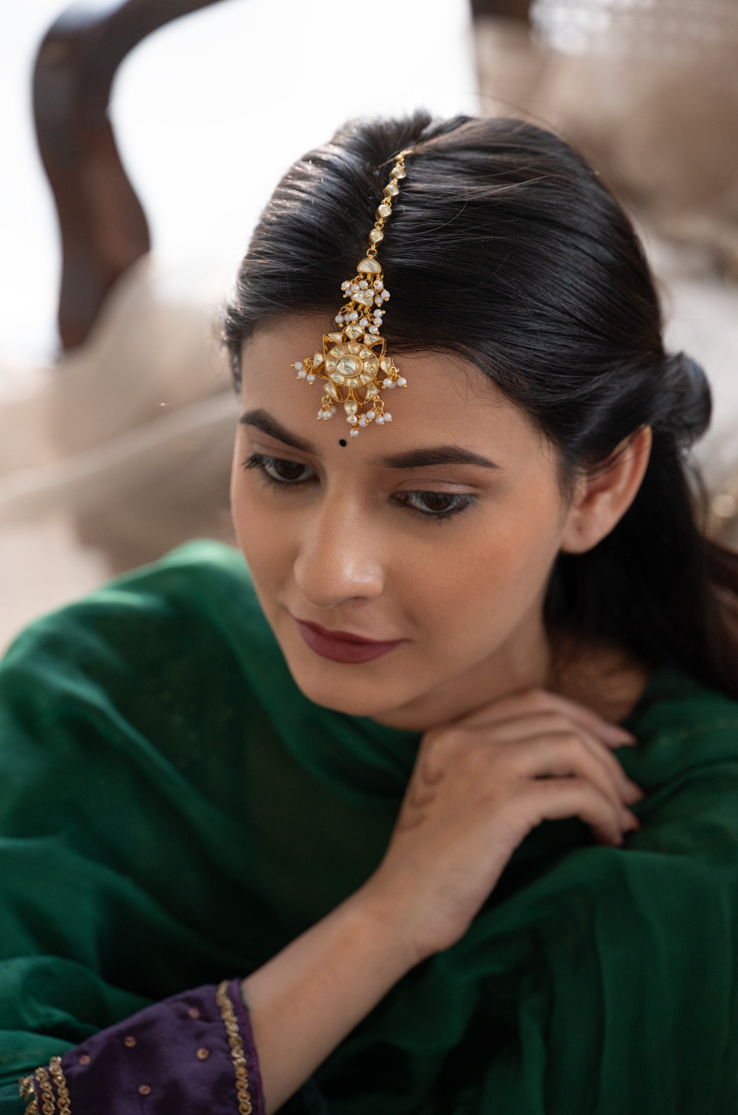 Avantika Kundan Maang Tikka