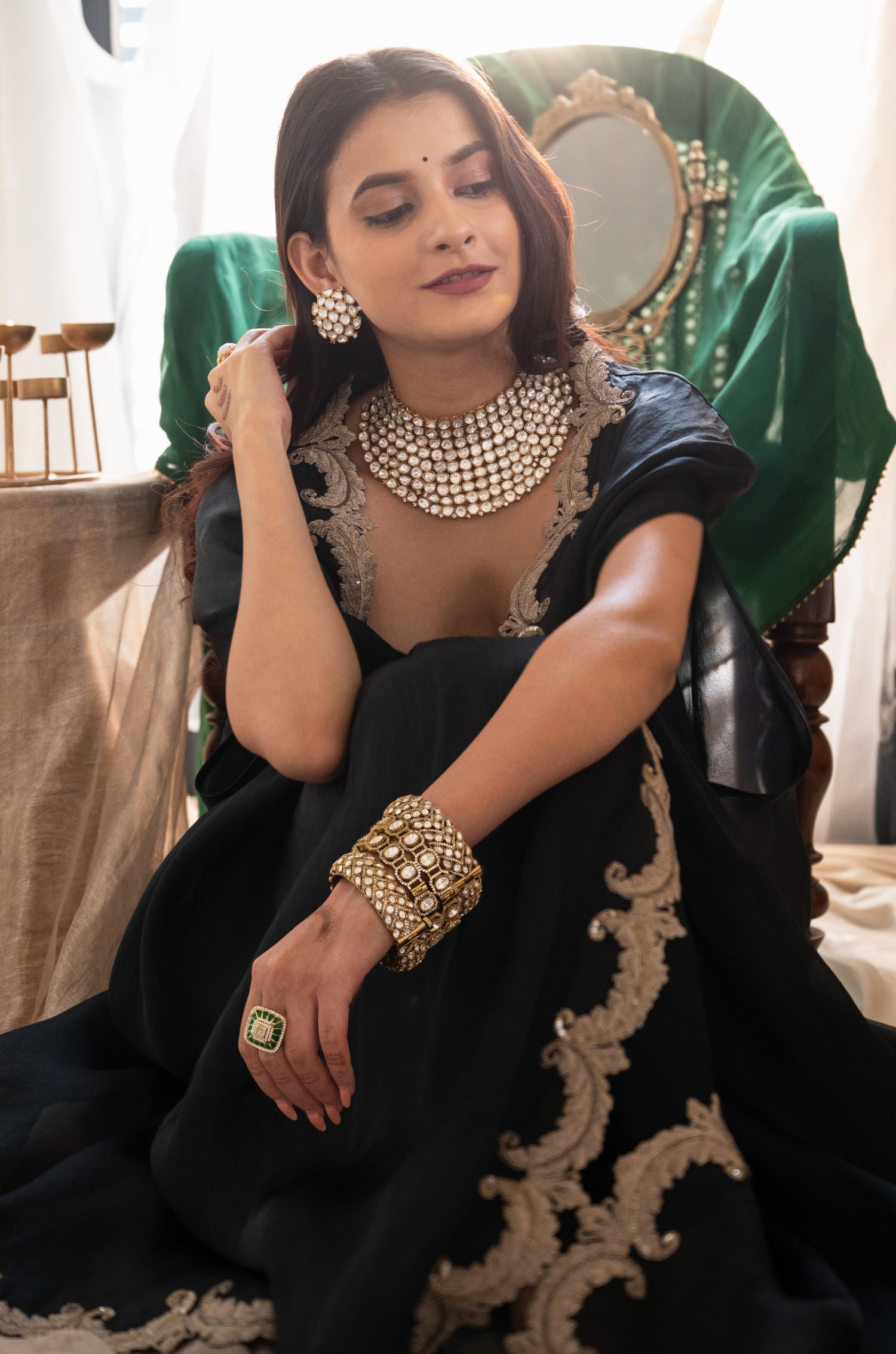 Bella Polki Necklace Set