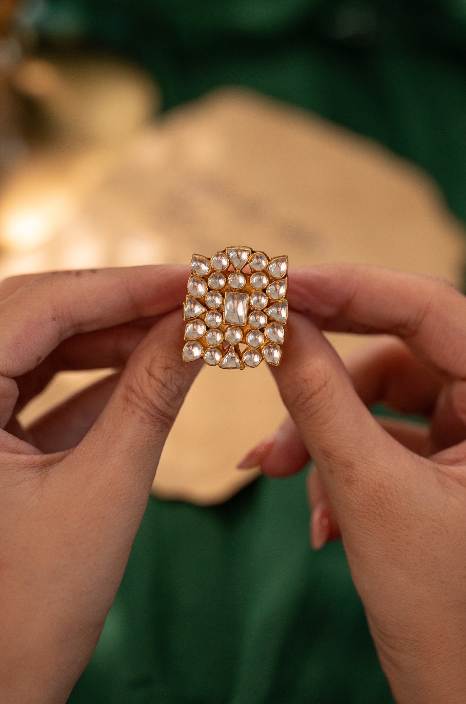Ekashi Kundan Ring