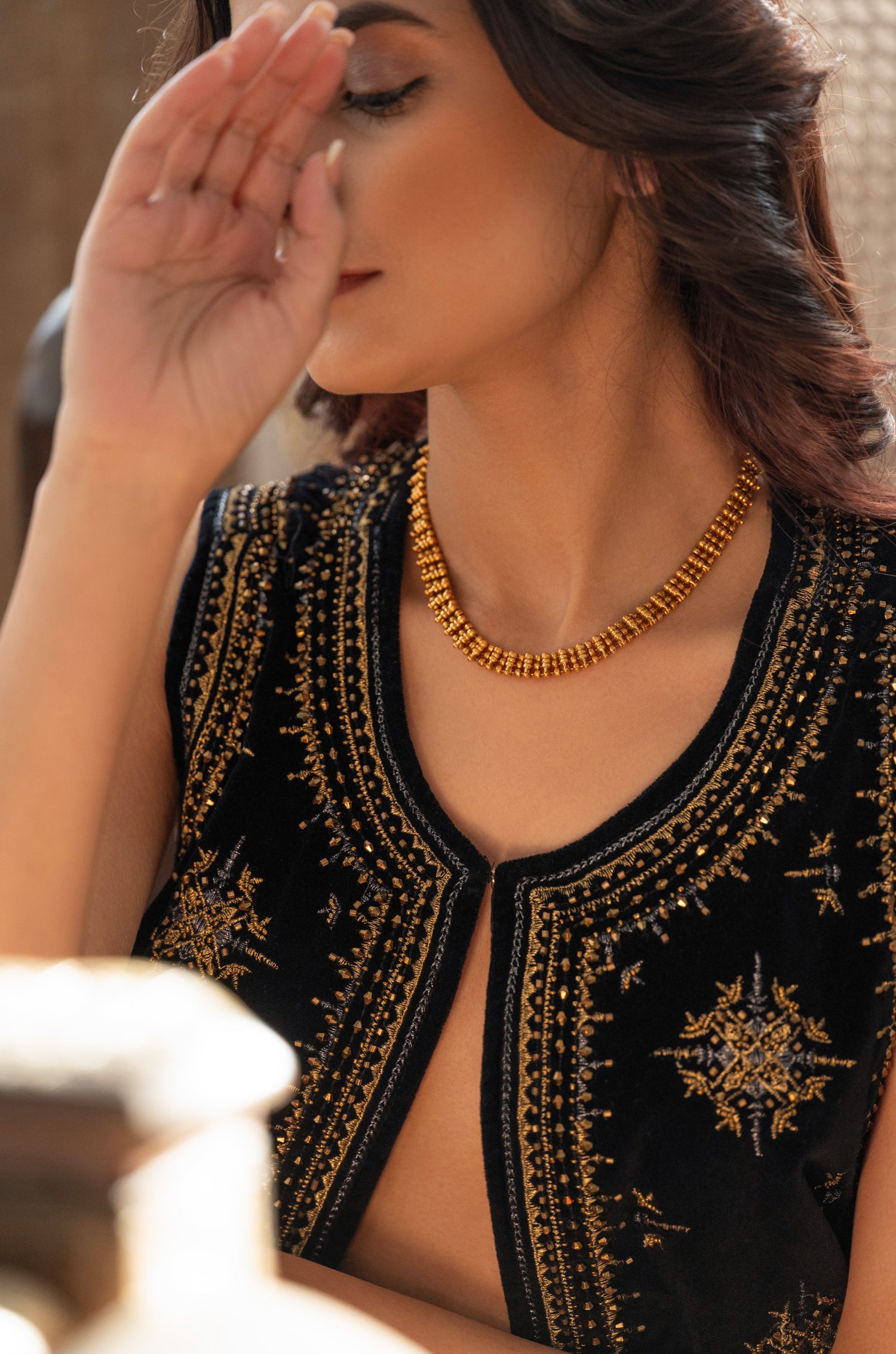 Damini Temple Work Necklace