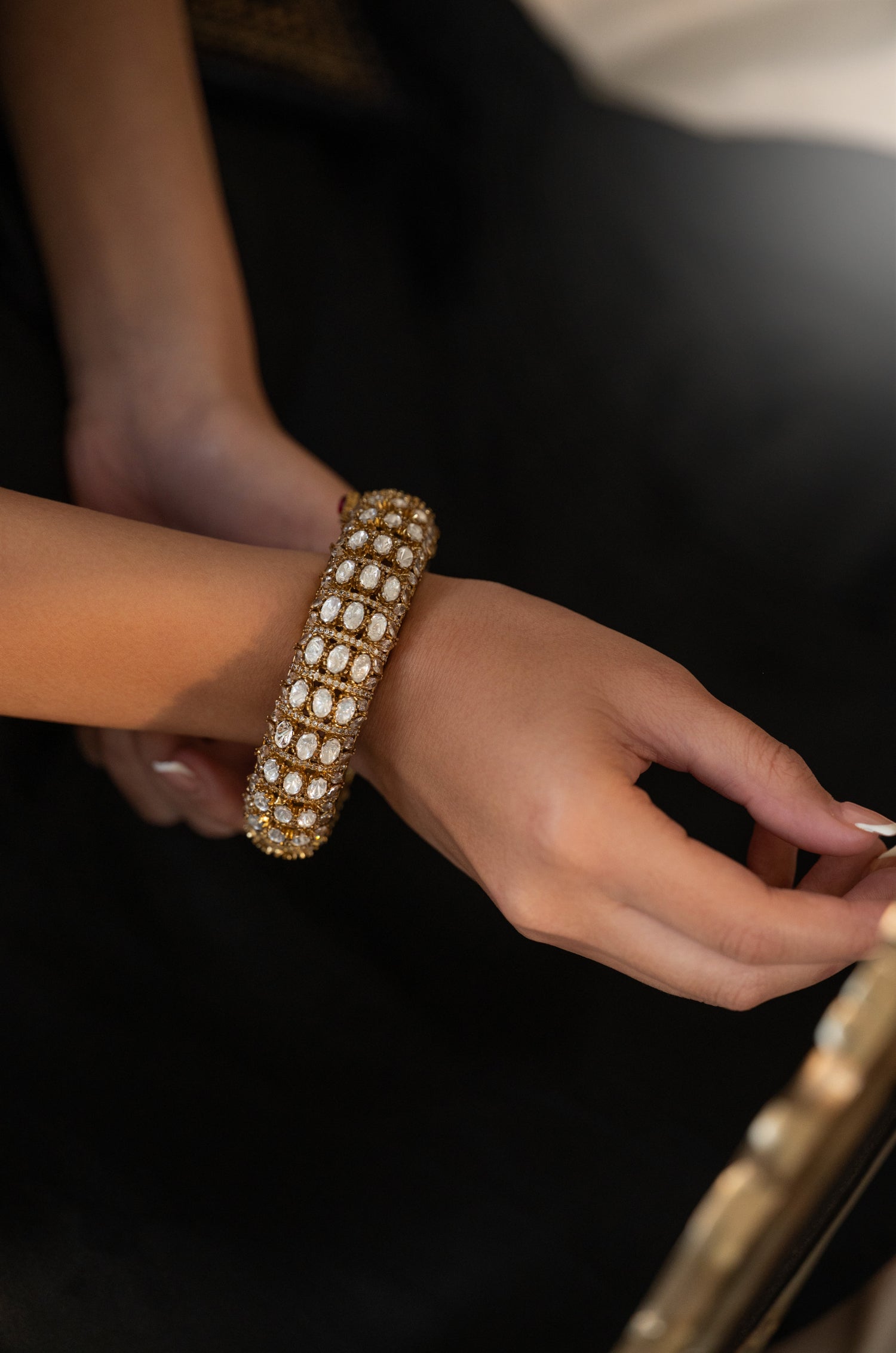 Mahua Polki Bangle