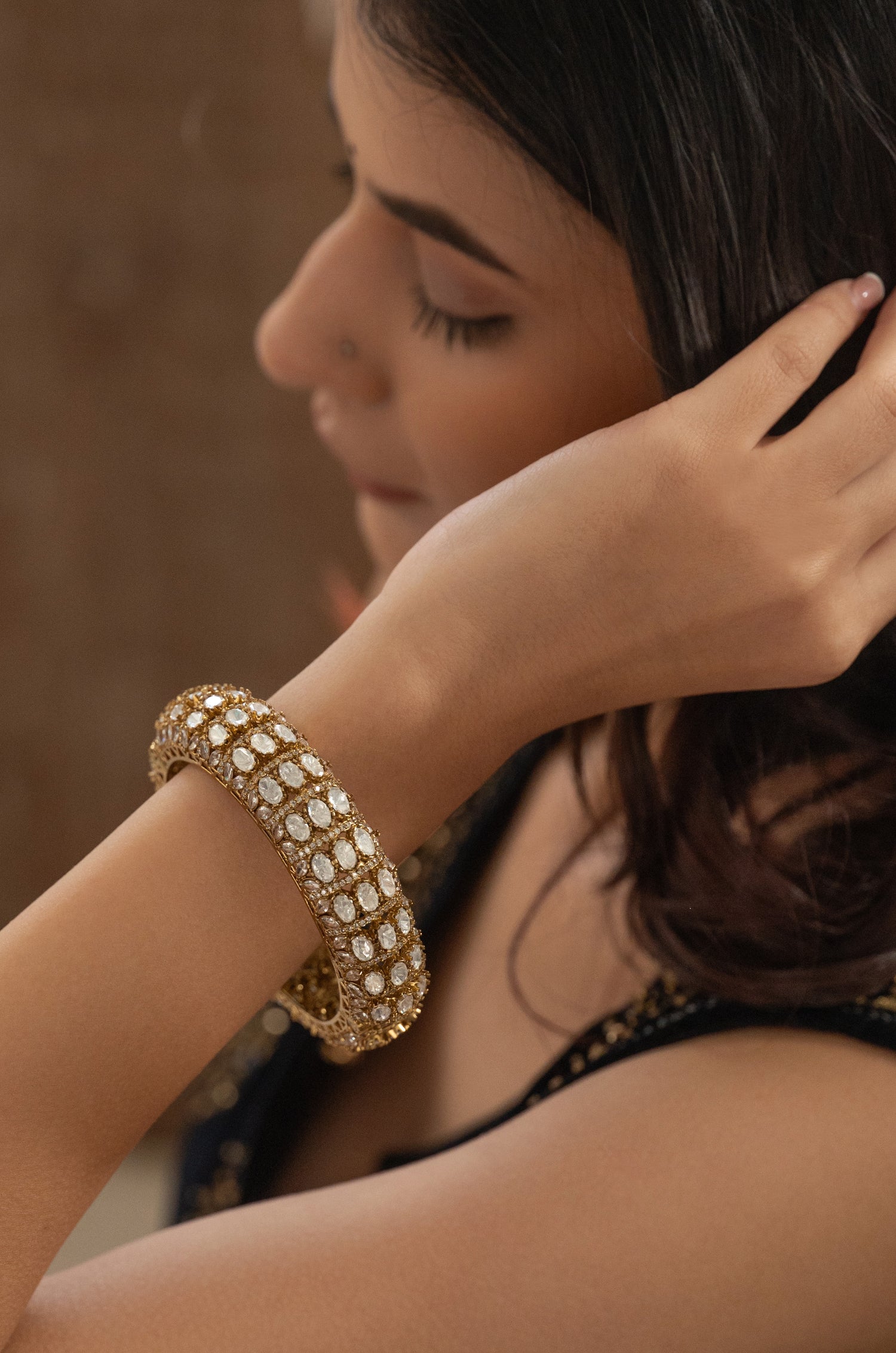 Mahua Polki Bangle