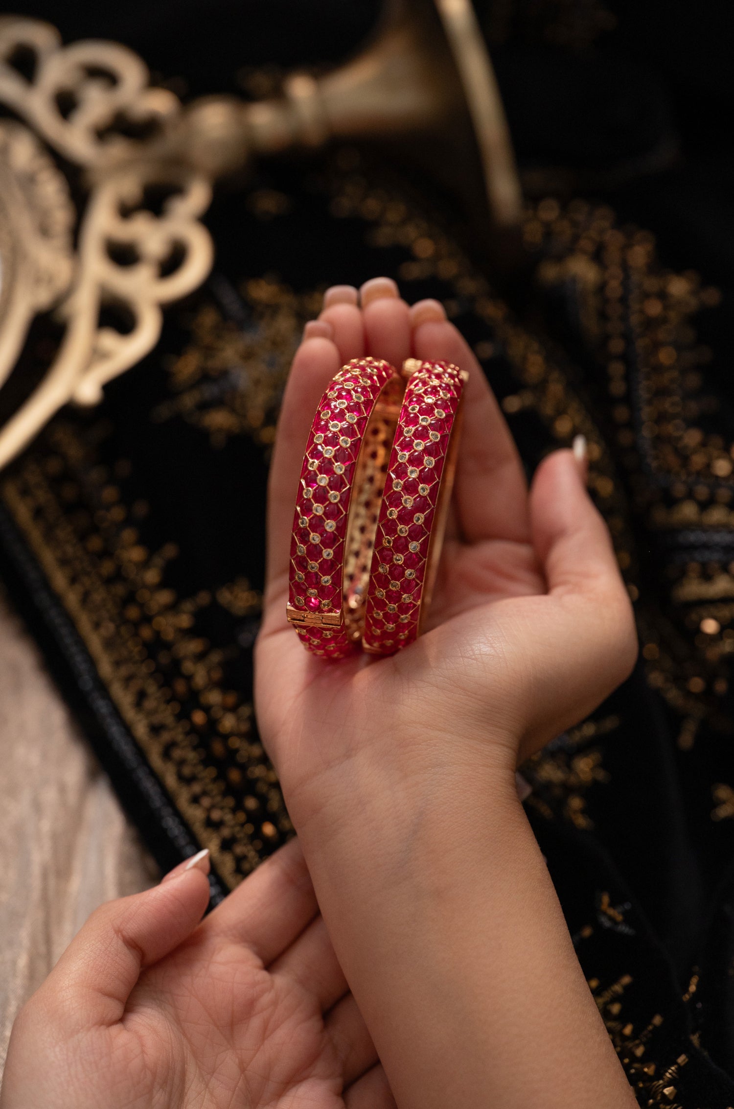 Avani Red Bangles - Set Of 2