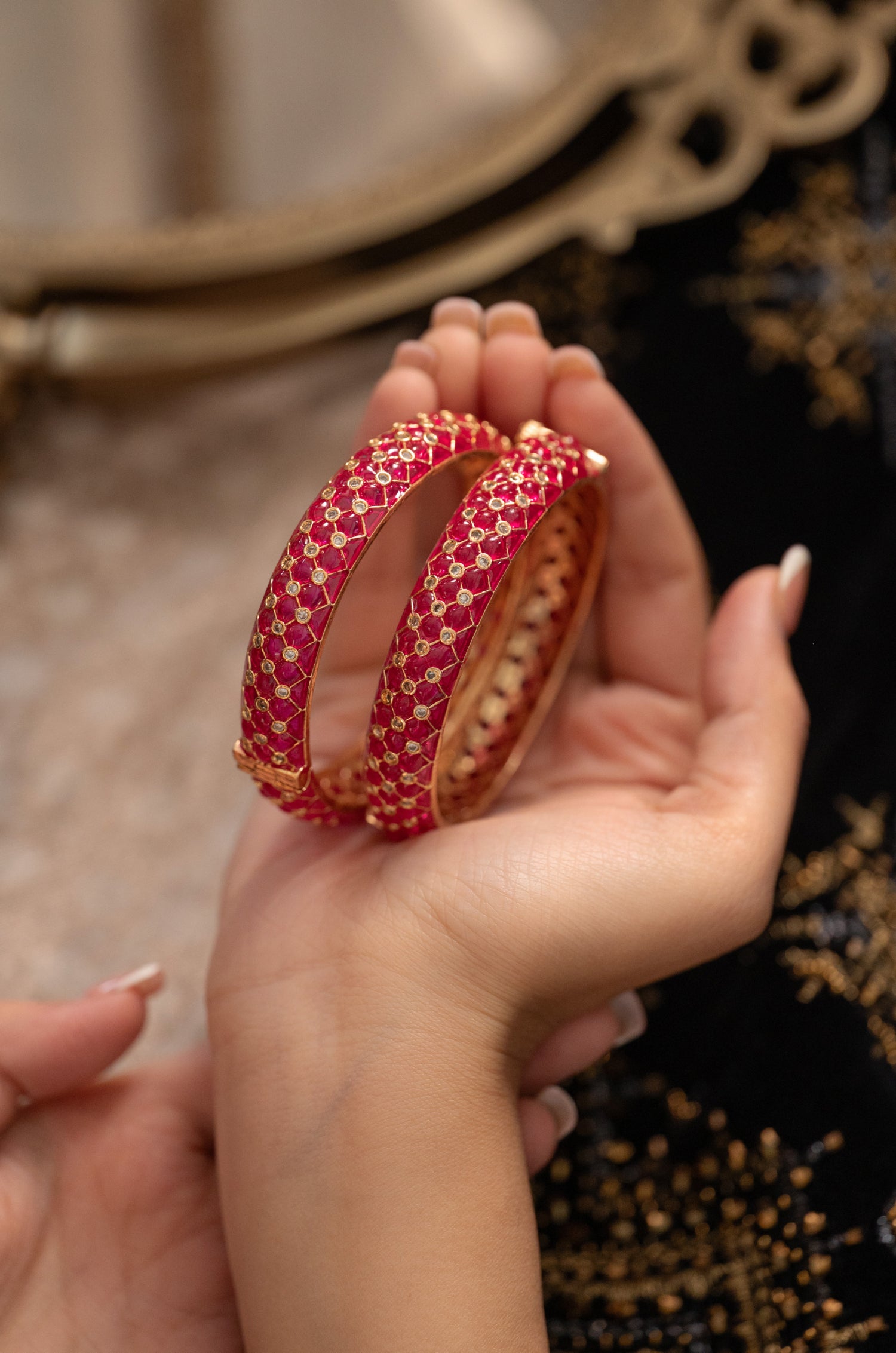 Avani Red Bangles - Set Of 2
