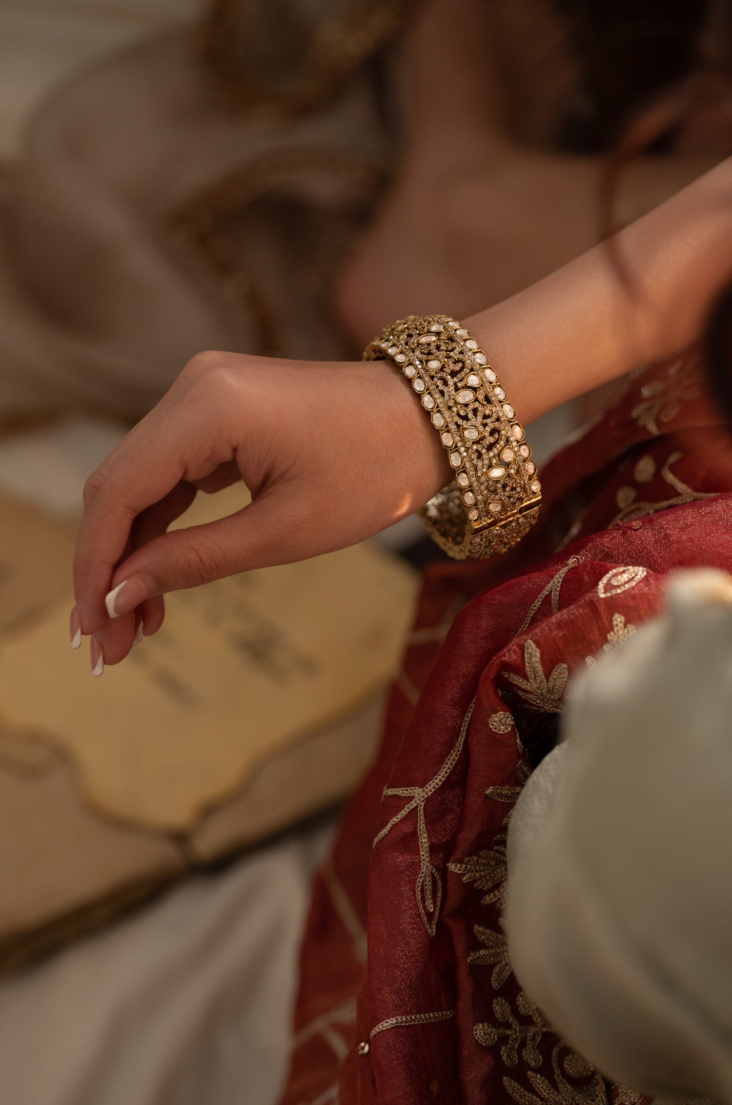 Preeti Victorian Polki Bangle