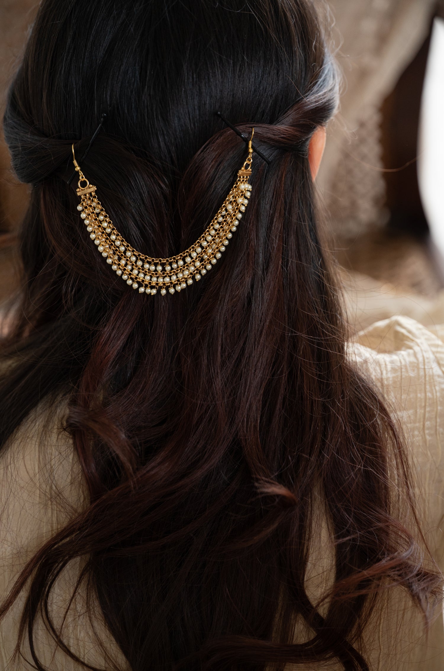 Juhi Pearls Braid Pin