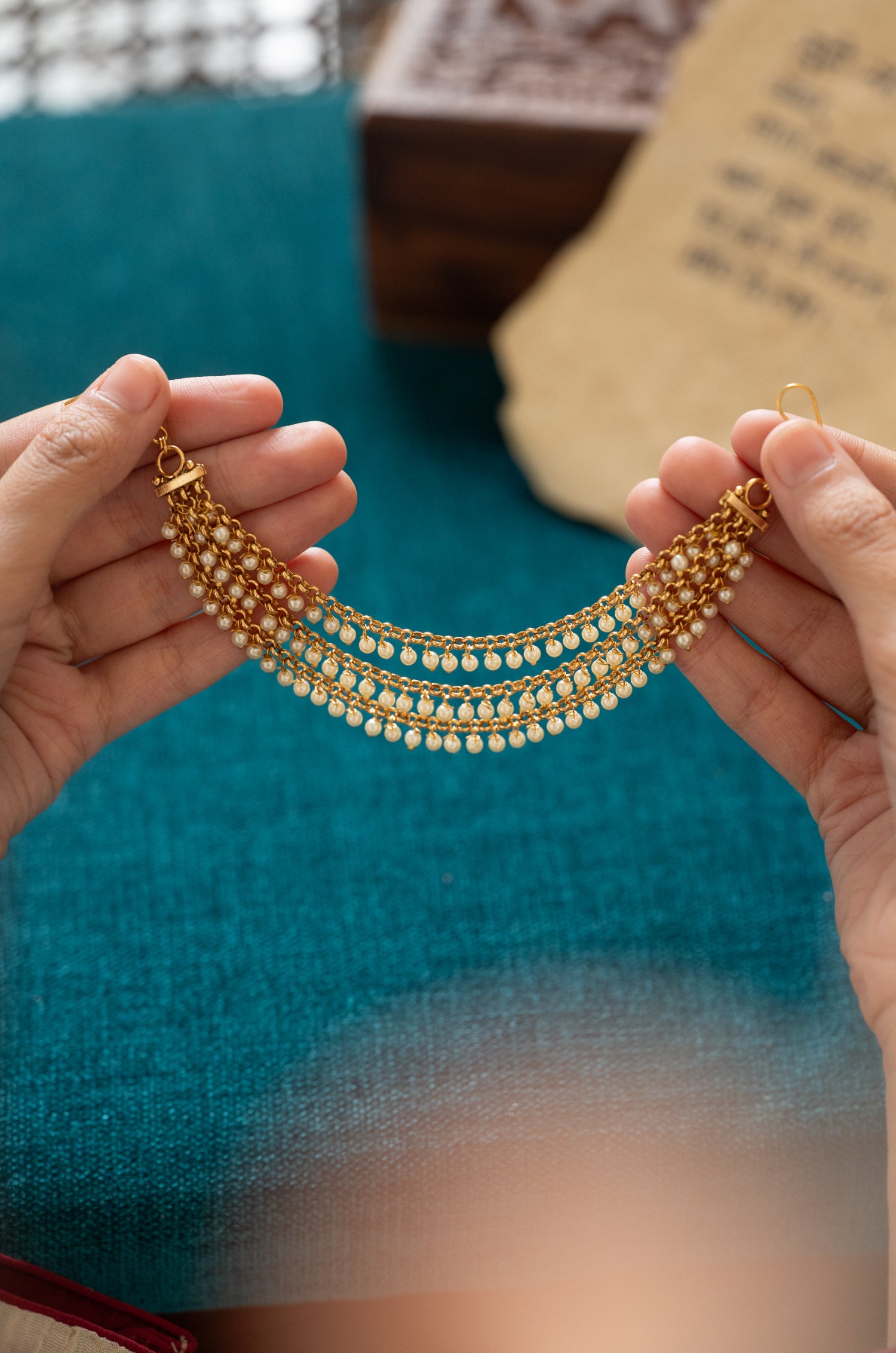 Juhi Pearls Braid Pin