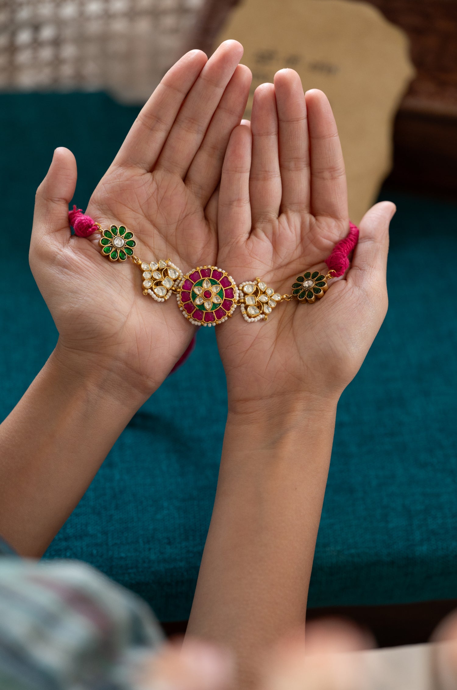 Kavisha Pink Kundan Necklace