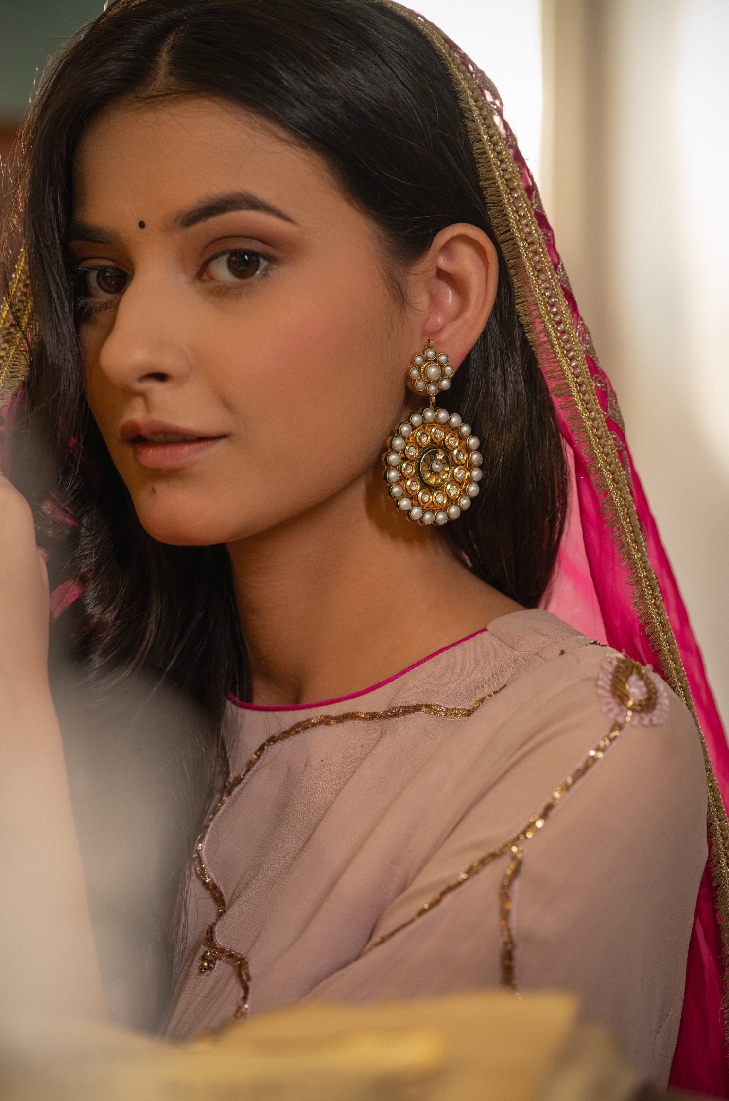 Gurleen Kundan Earrings