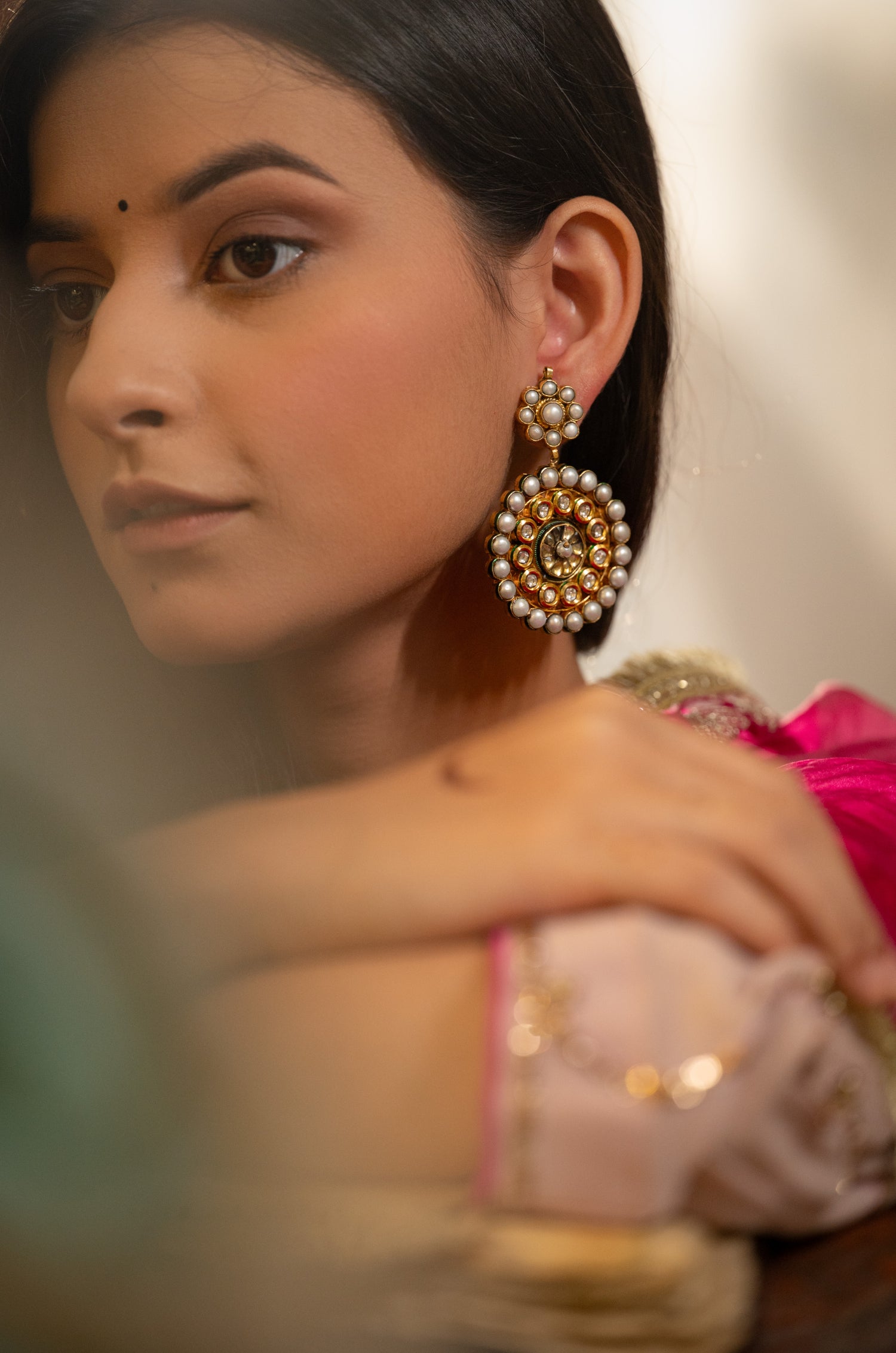 Gurleen Kundan Earrings