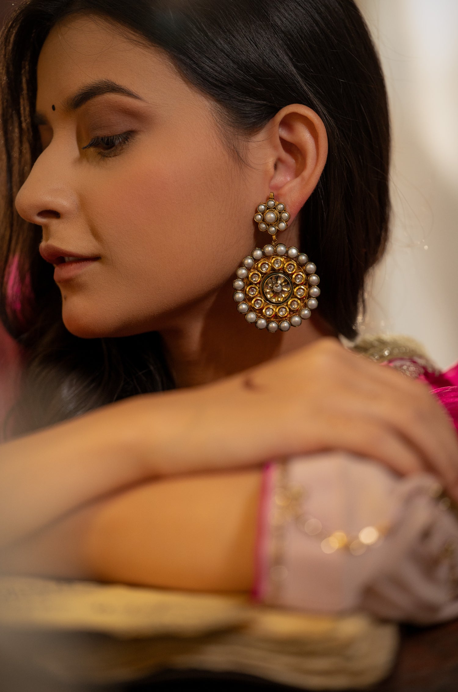 Gurleen Kundan Earrings
