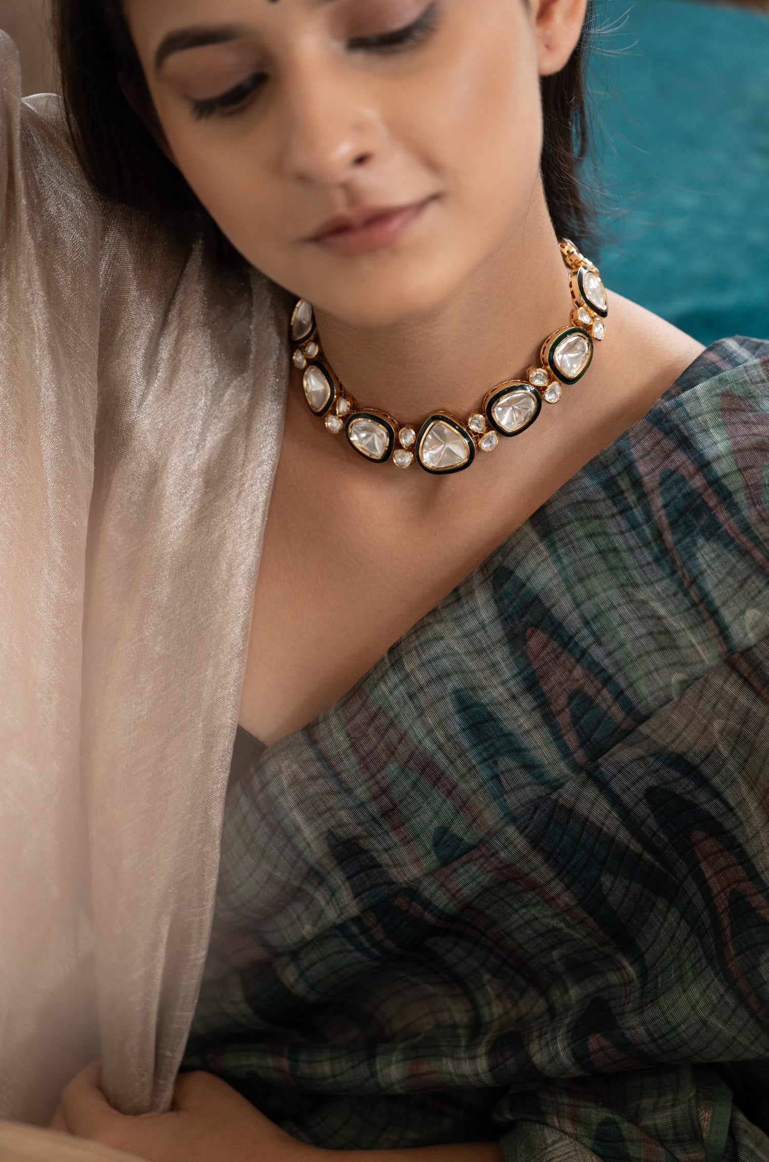 Noorza Polki Necklace Set