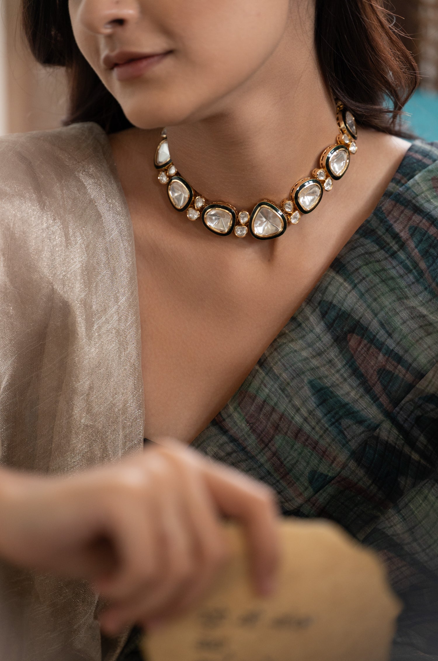 Noorza Polki Necklace Set