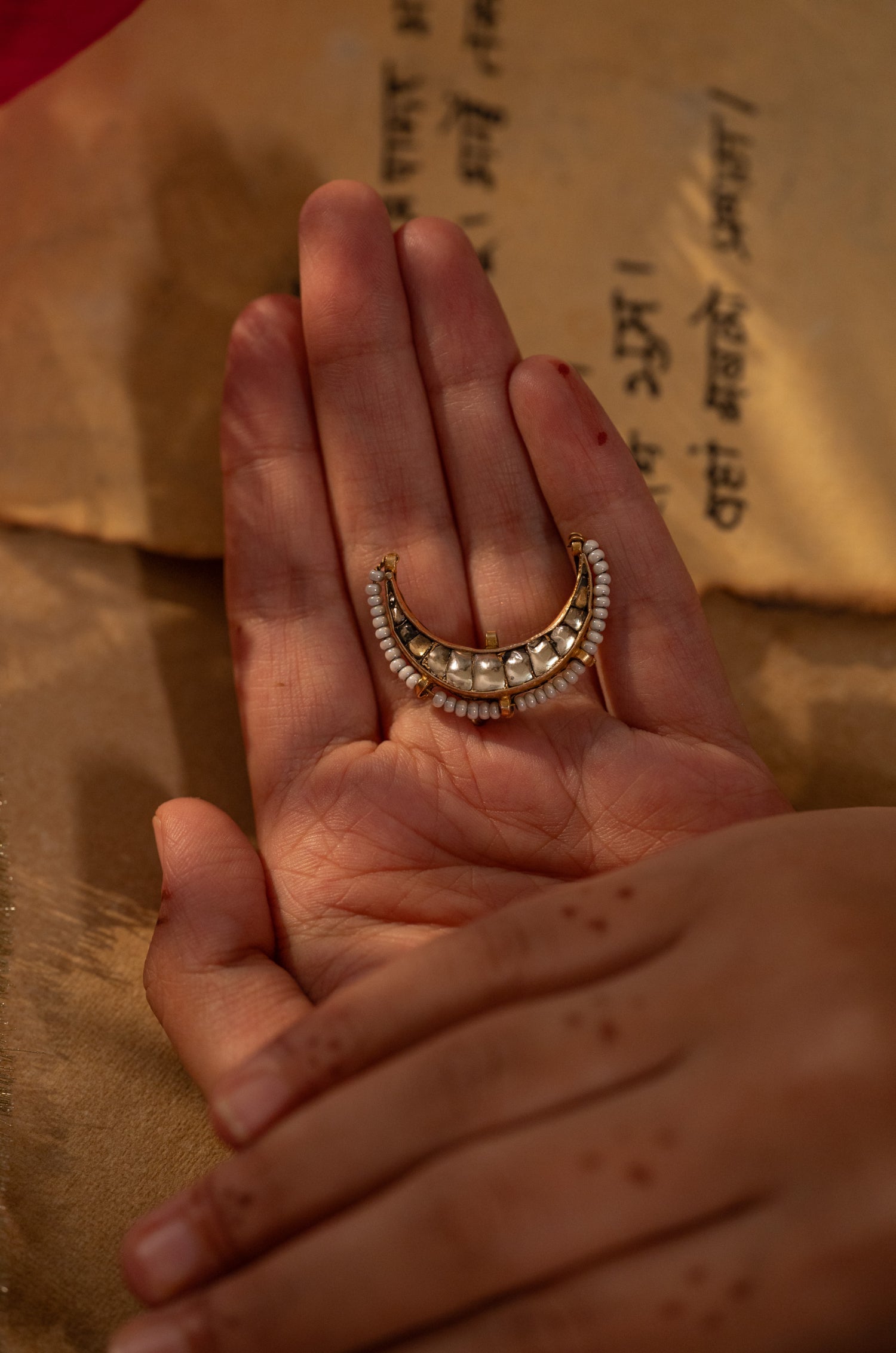 Aabha Kundan Braid Pin