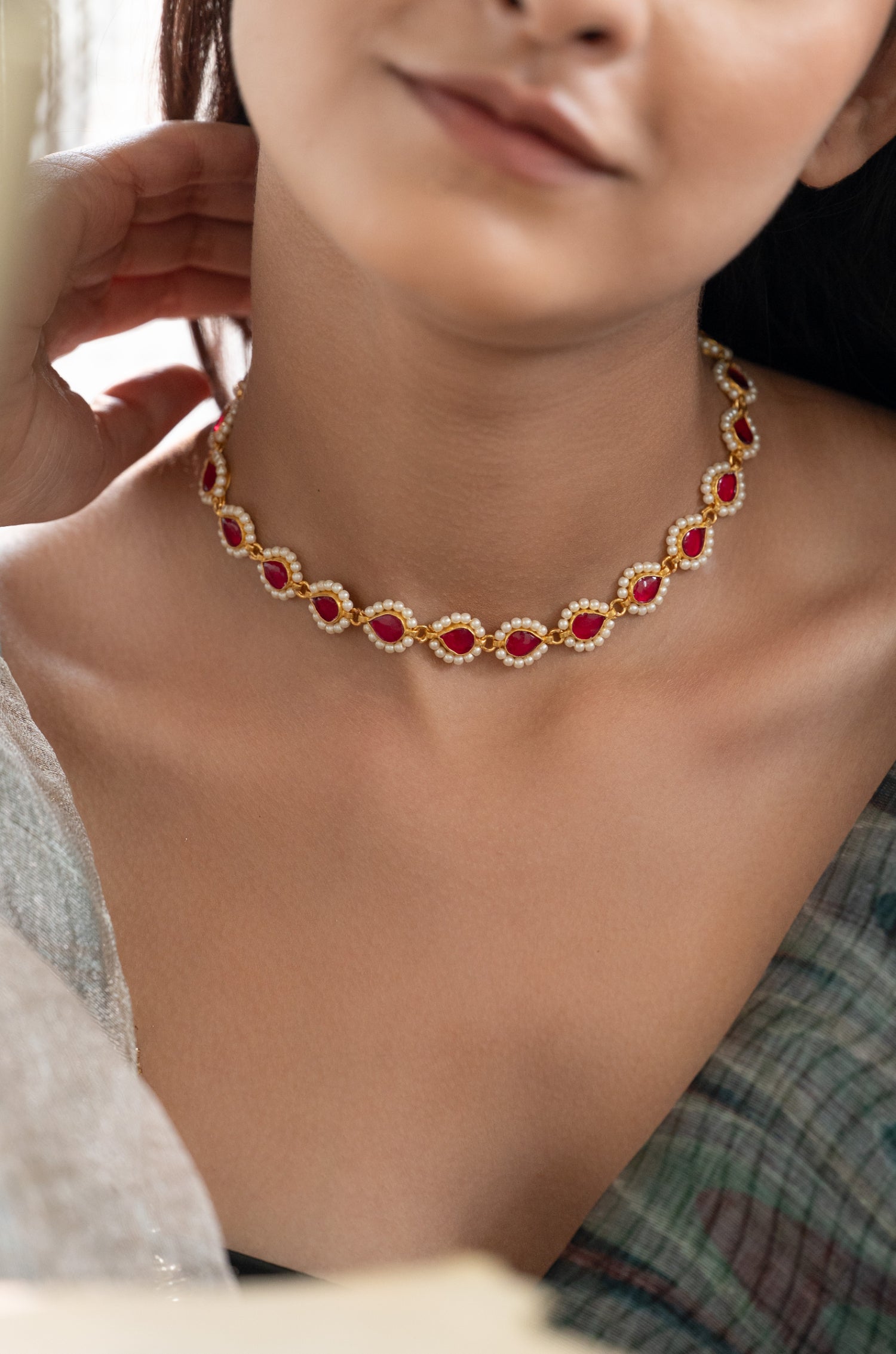Erica Red Necklace