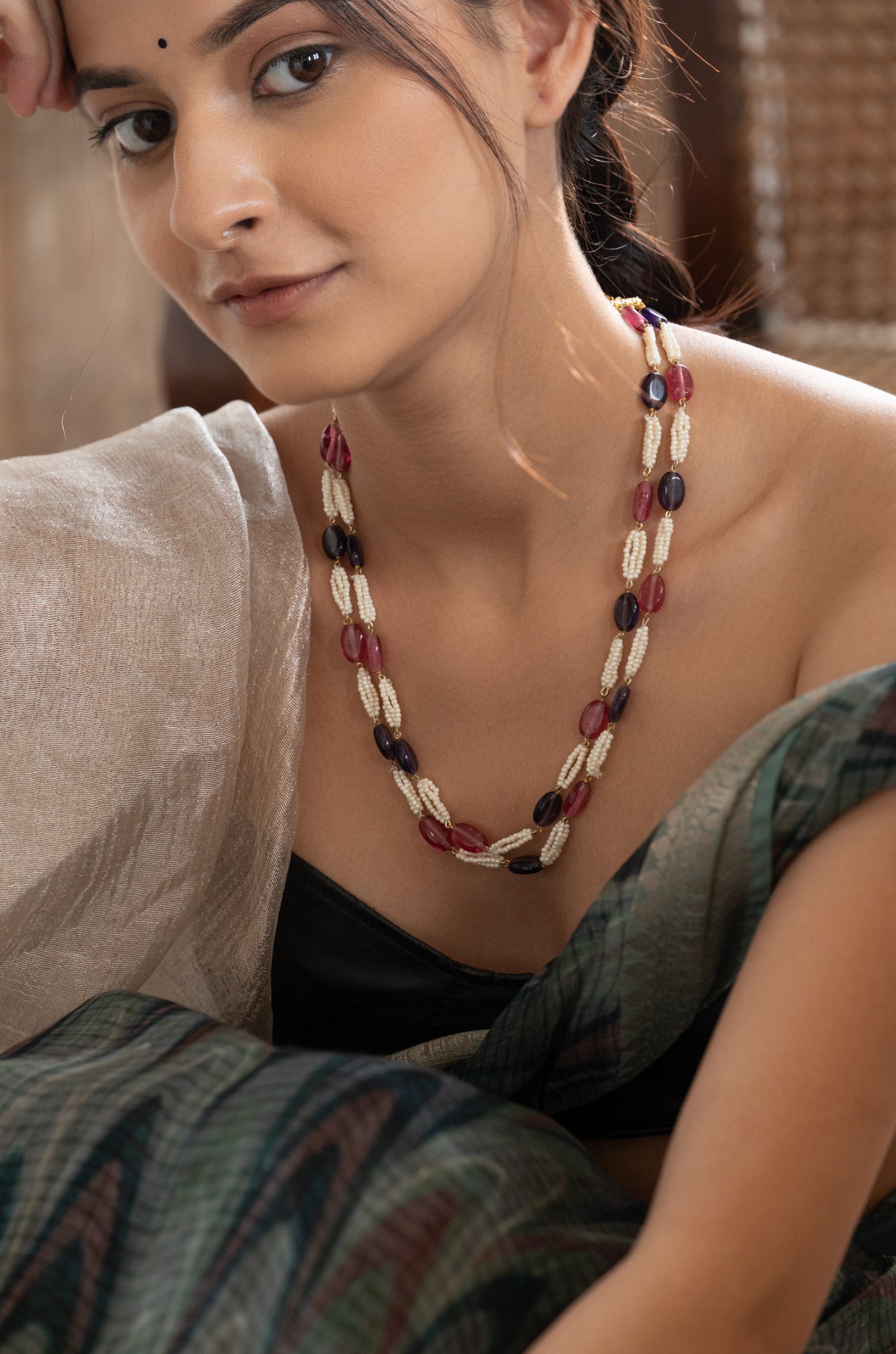 Gulnaar Pearl Strand Necklace