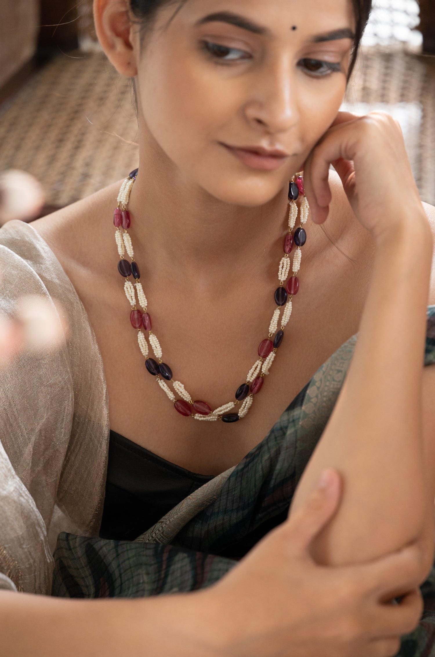 Gulnaar Pearl Strand Necklace