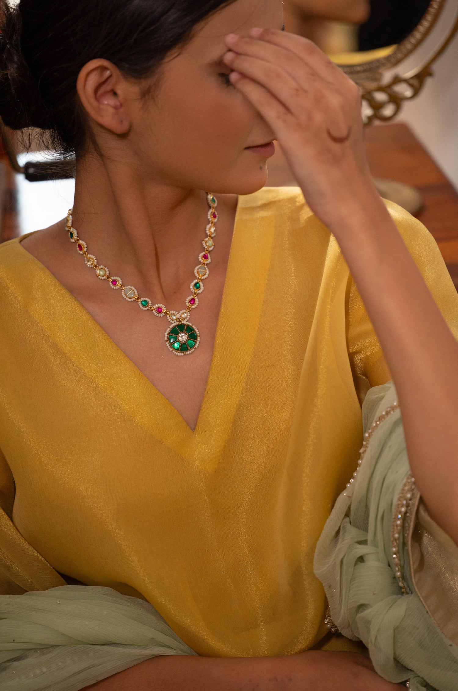Rivika Multicolored Pendant Necklace