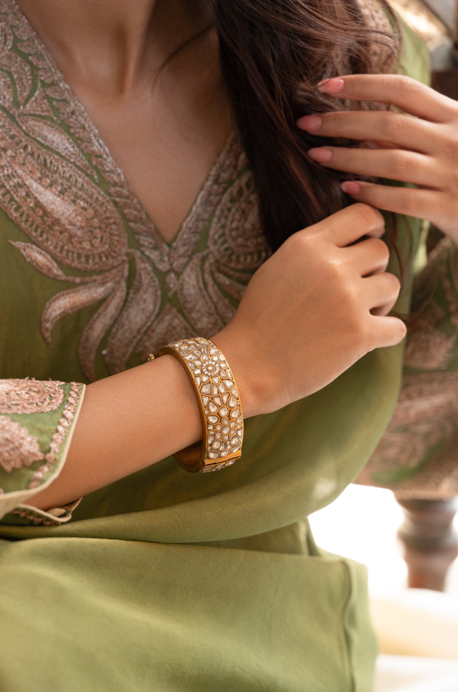 Sitara Kundan Bangle
