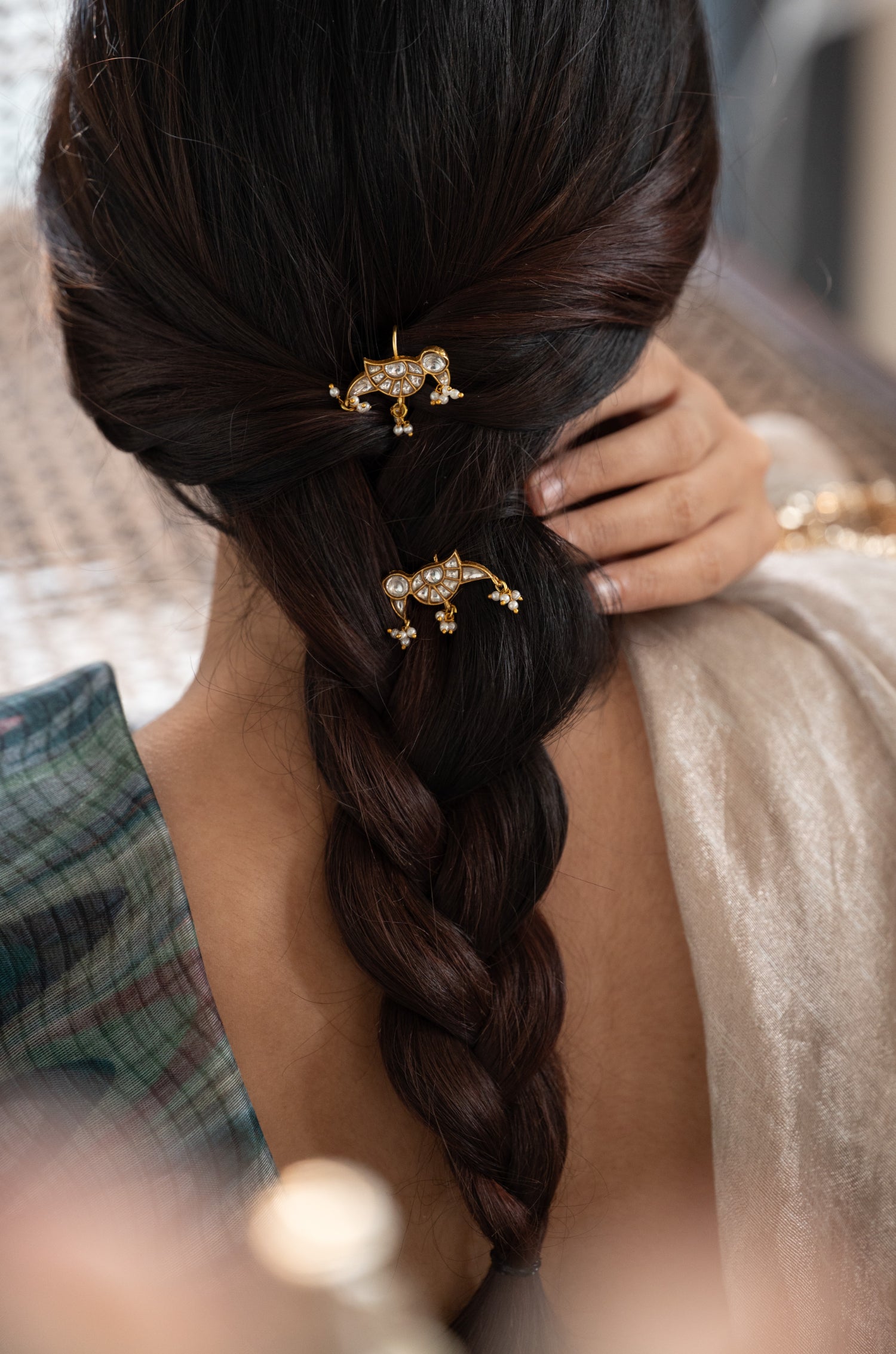 Rumi Parrot Braid Pins