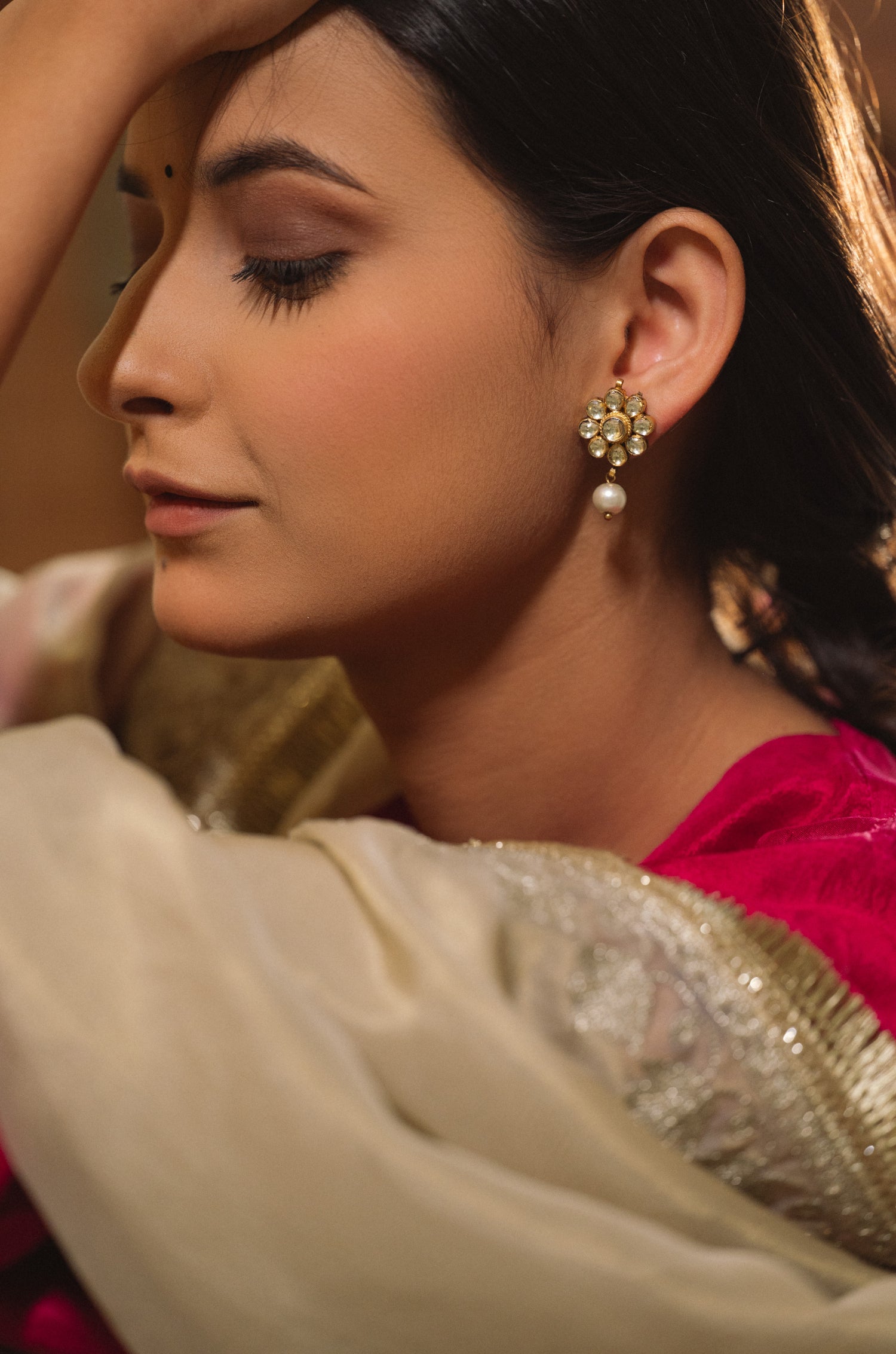Manika Kundan Earrings