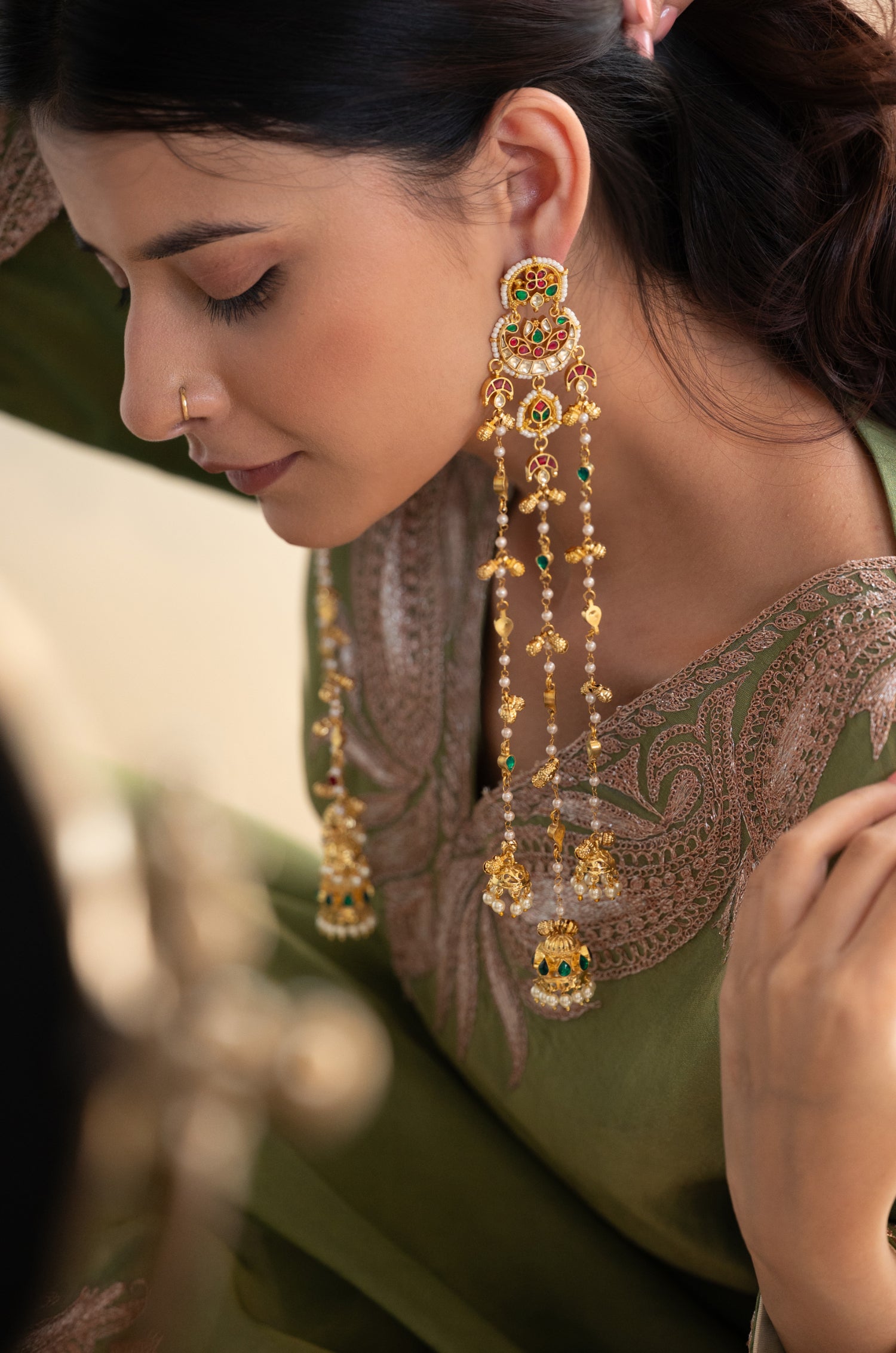 Anaira Kundan Kashmiri Earrings