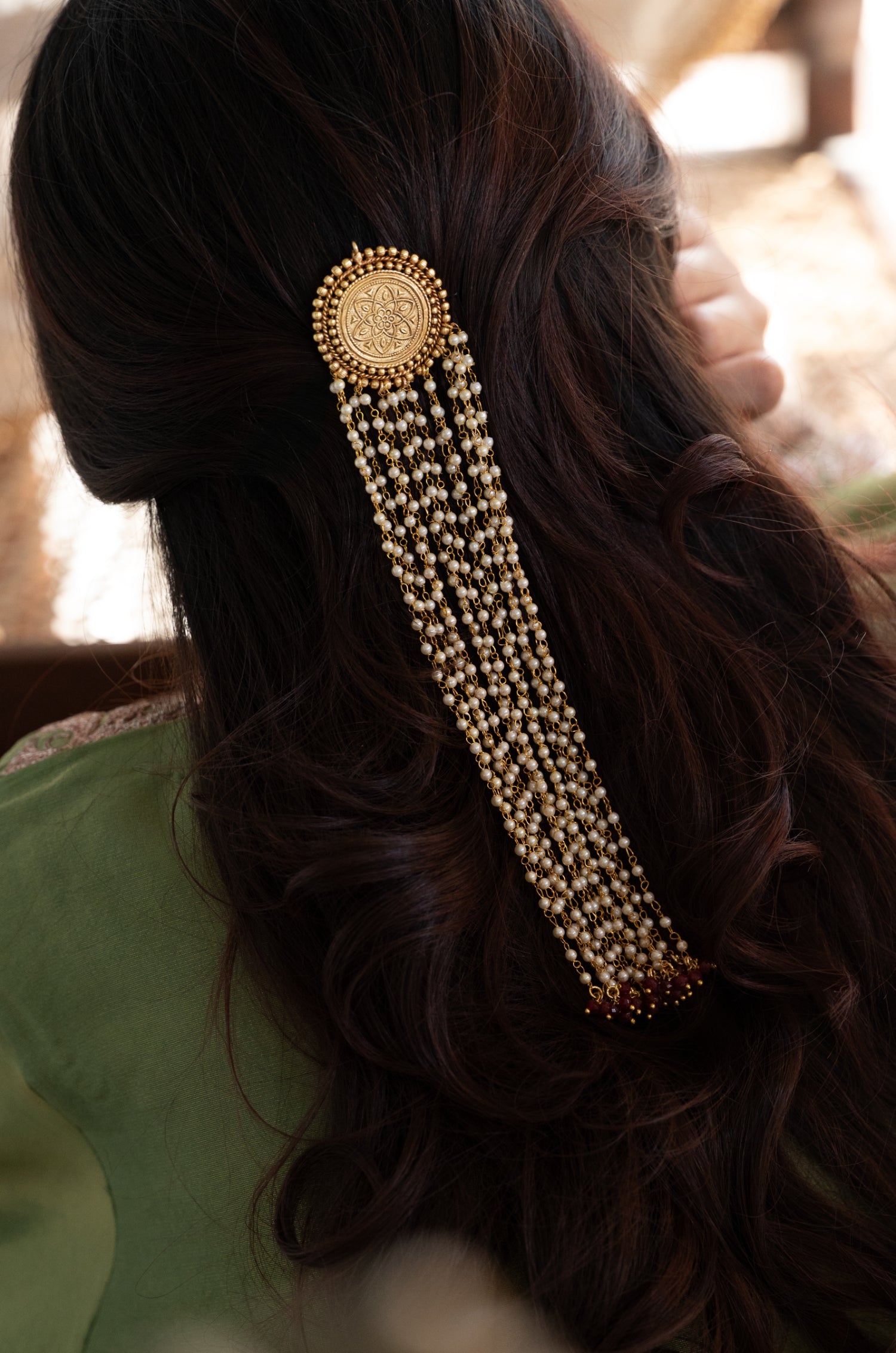 Zahira Temple Braid Pin