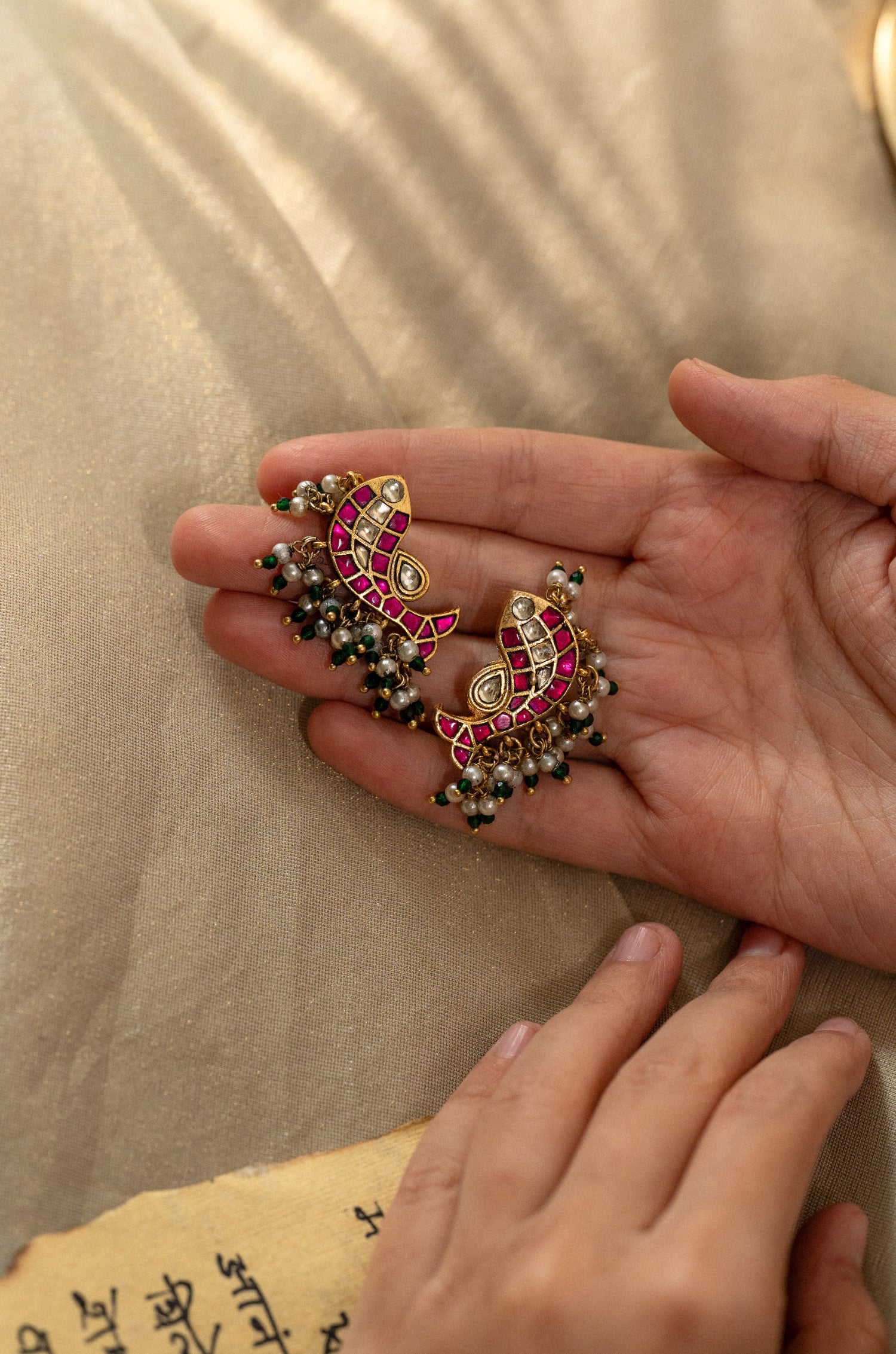 Mrignayani Kundan Earrings