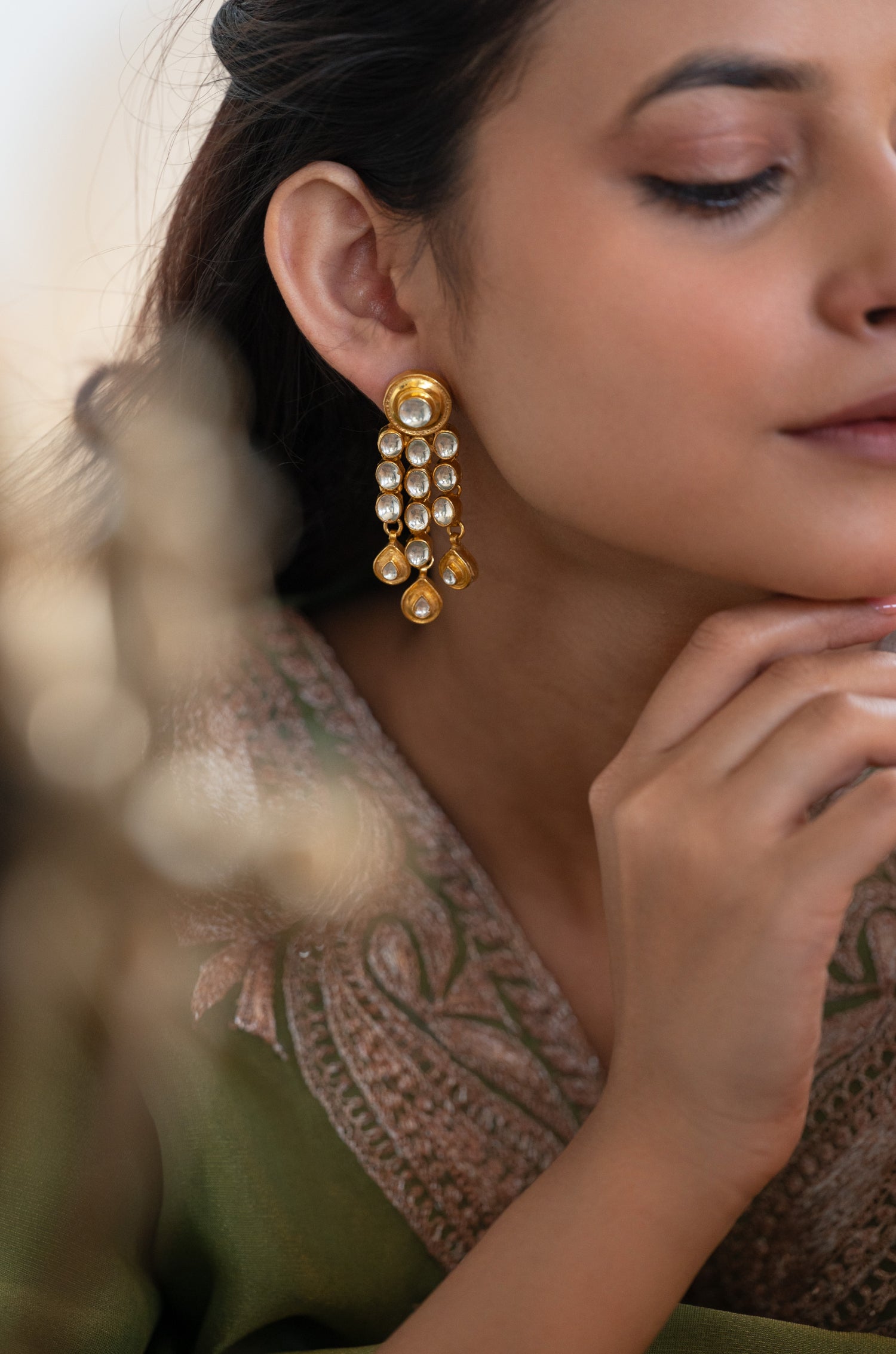 Zahira Kundan Earrings