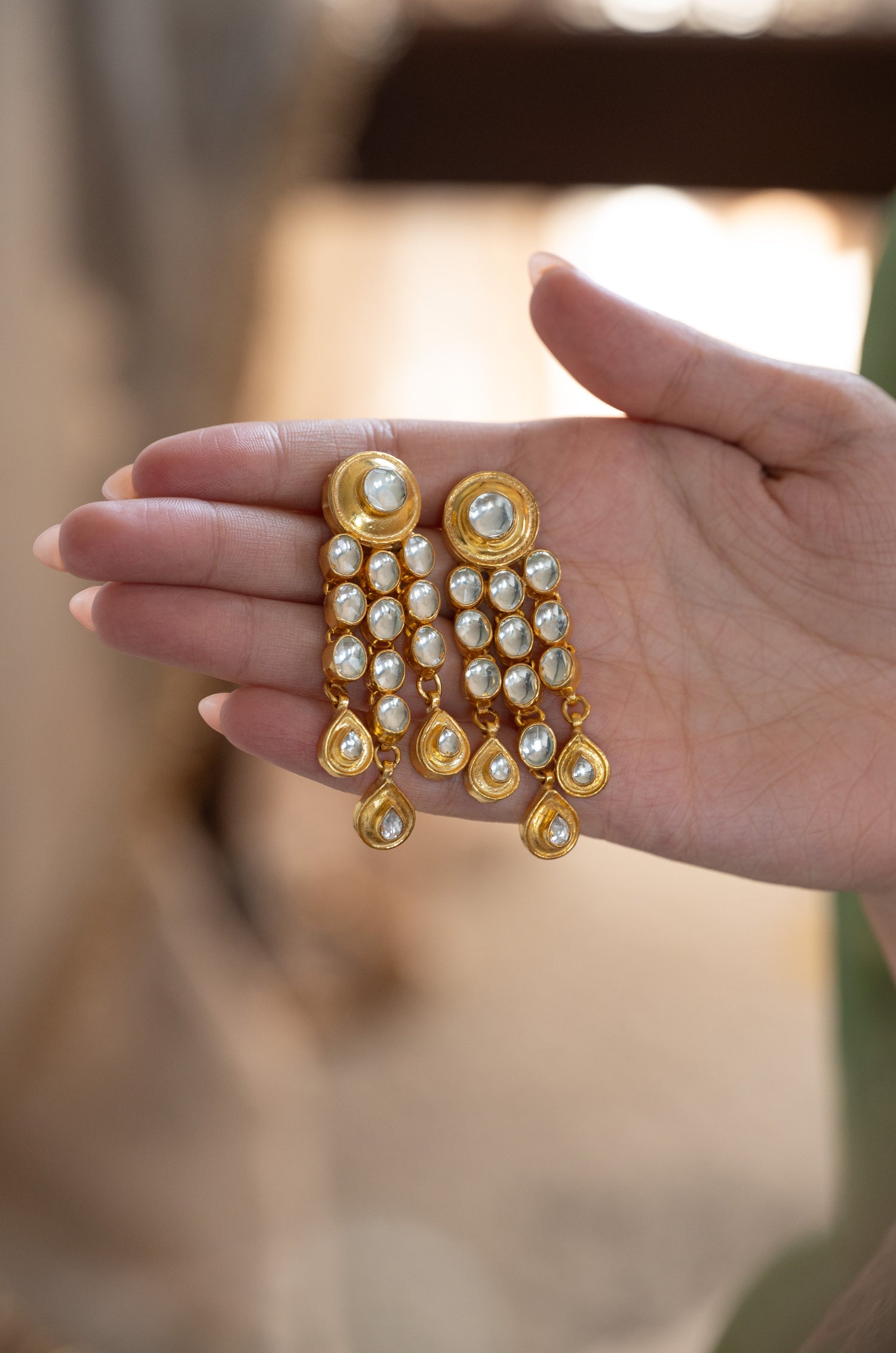 Zahira Kundan Earrings