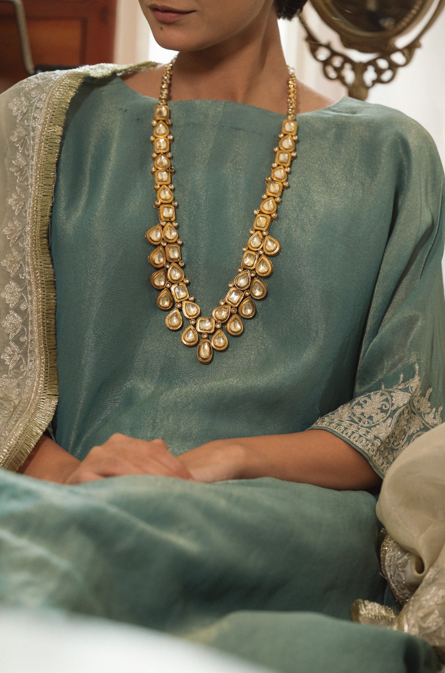 Rupasa Kundan Necklace Set