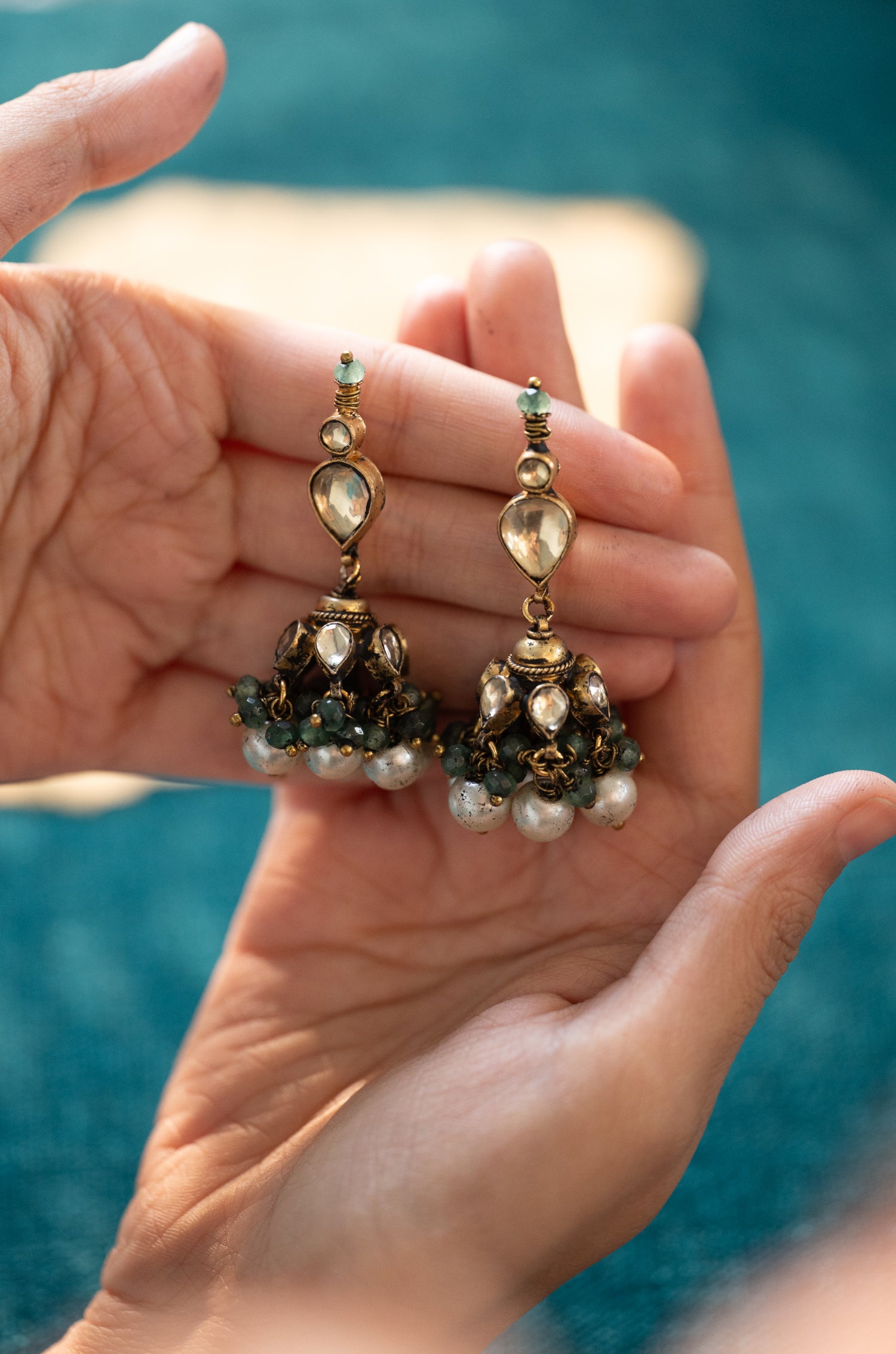 Aadhira Kundan Jhumka Earrings