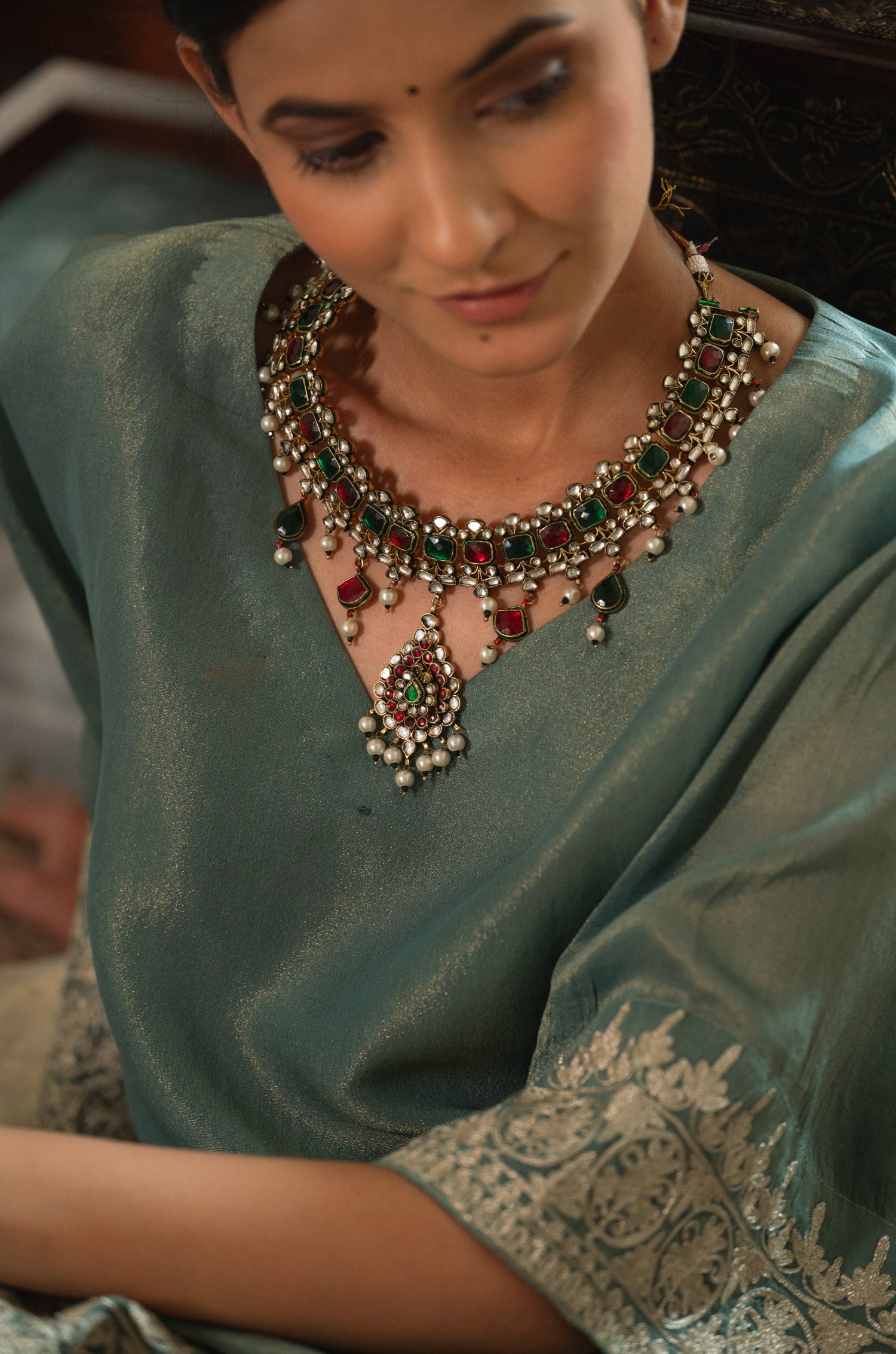 Ubeer Statement Kundan Necklace