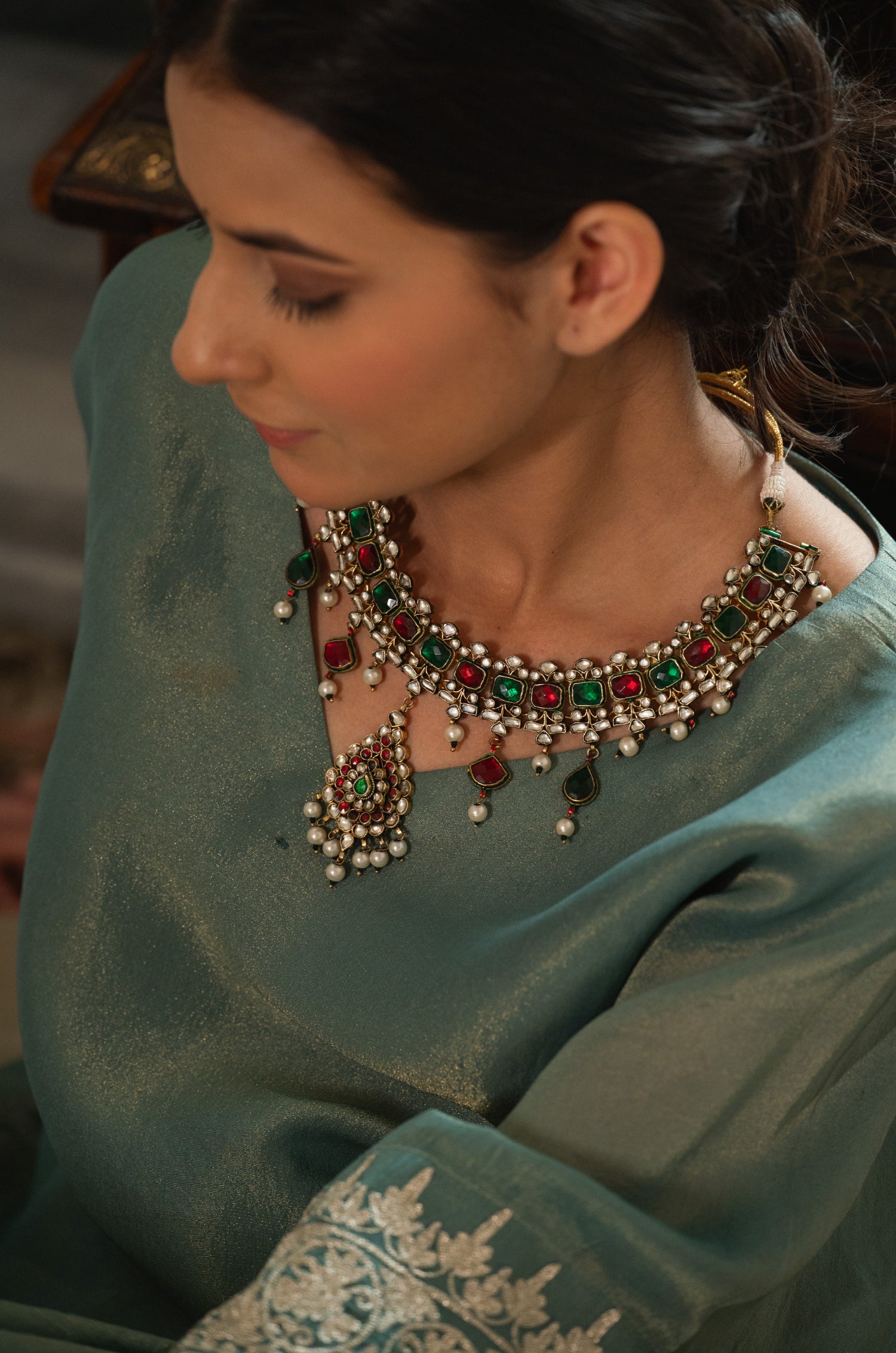 Ubeer Statement Kundan Necklace