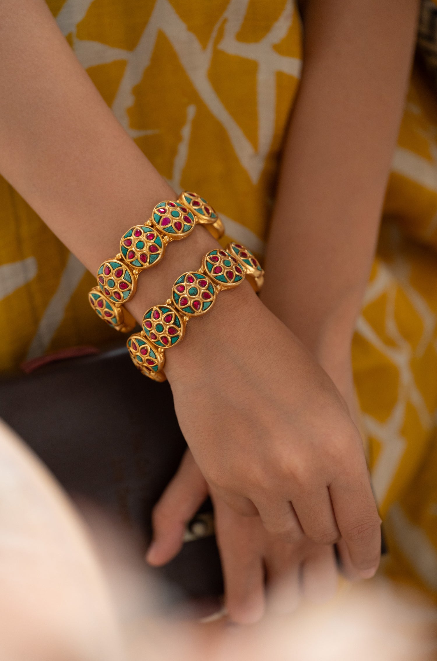 Gargi Temple Bangles - Set of 2