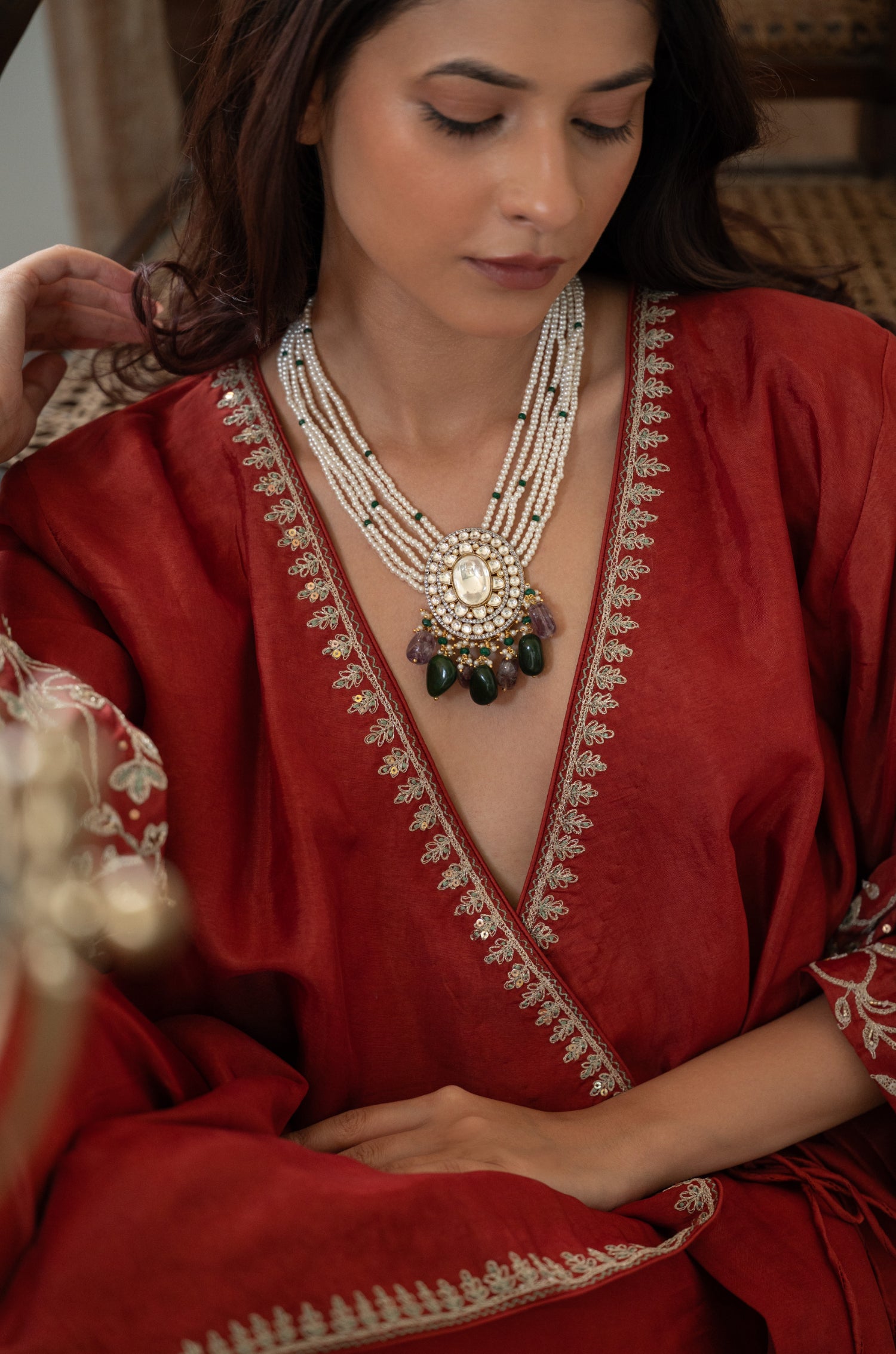 Tarima Polki Necklace