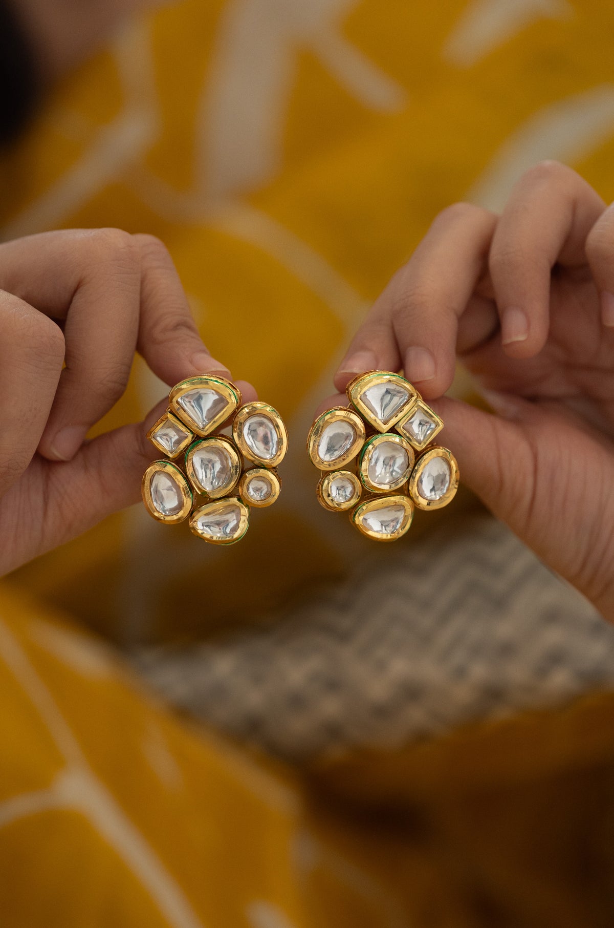 Kamya Kundan Studs